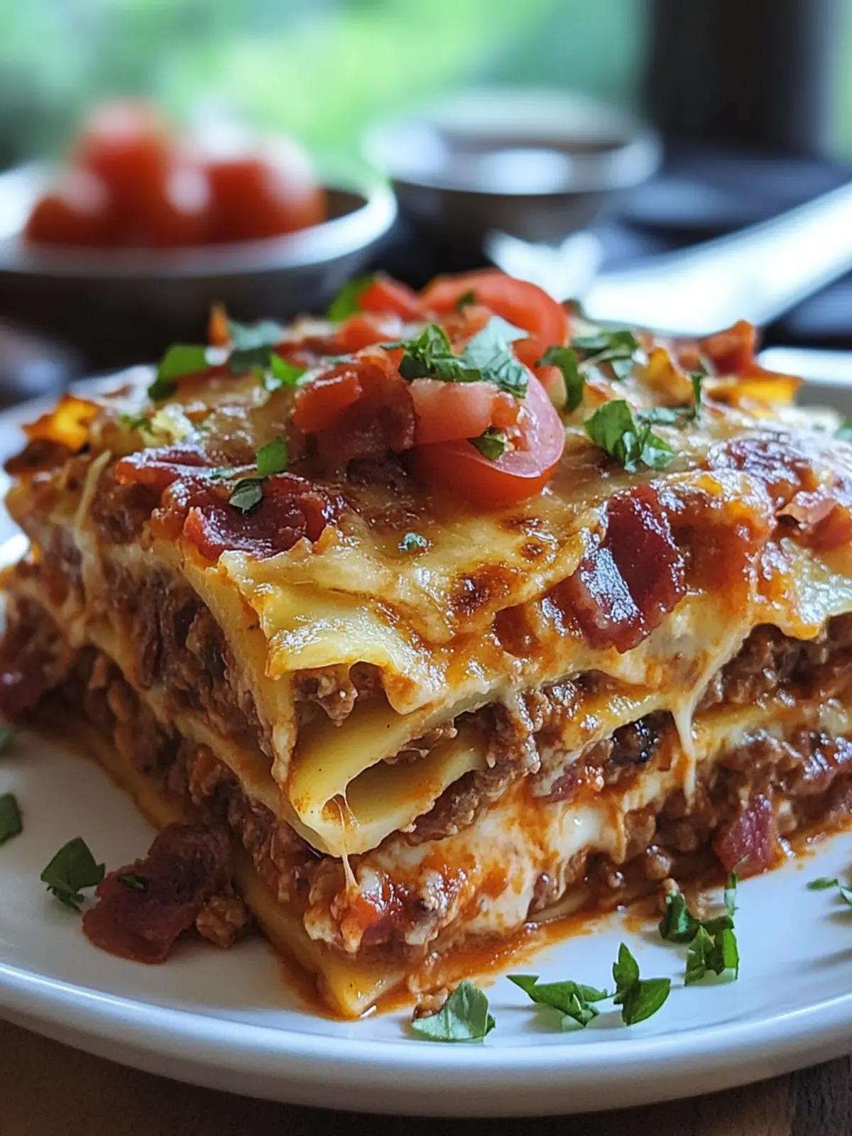 BBQ Bacon Cheeseburger Lasagna: A Flavor-Packed Family Favorite 2 BBQ Bacon Cheeseburger Lasagna