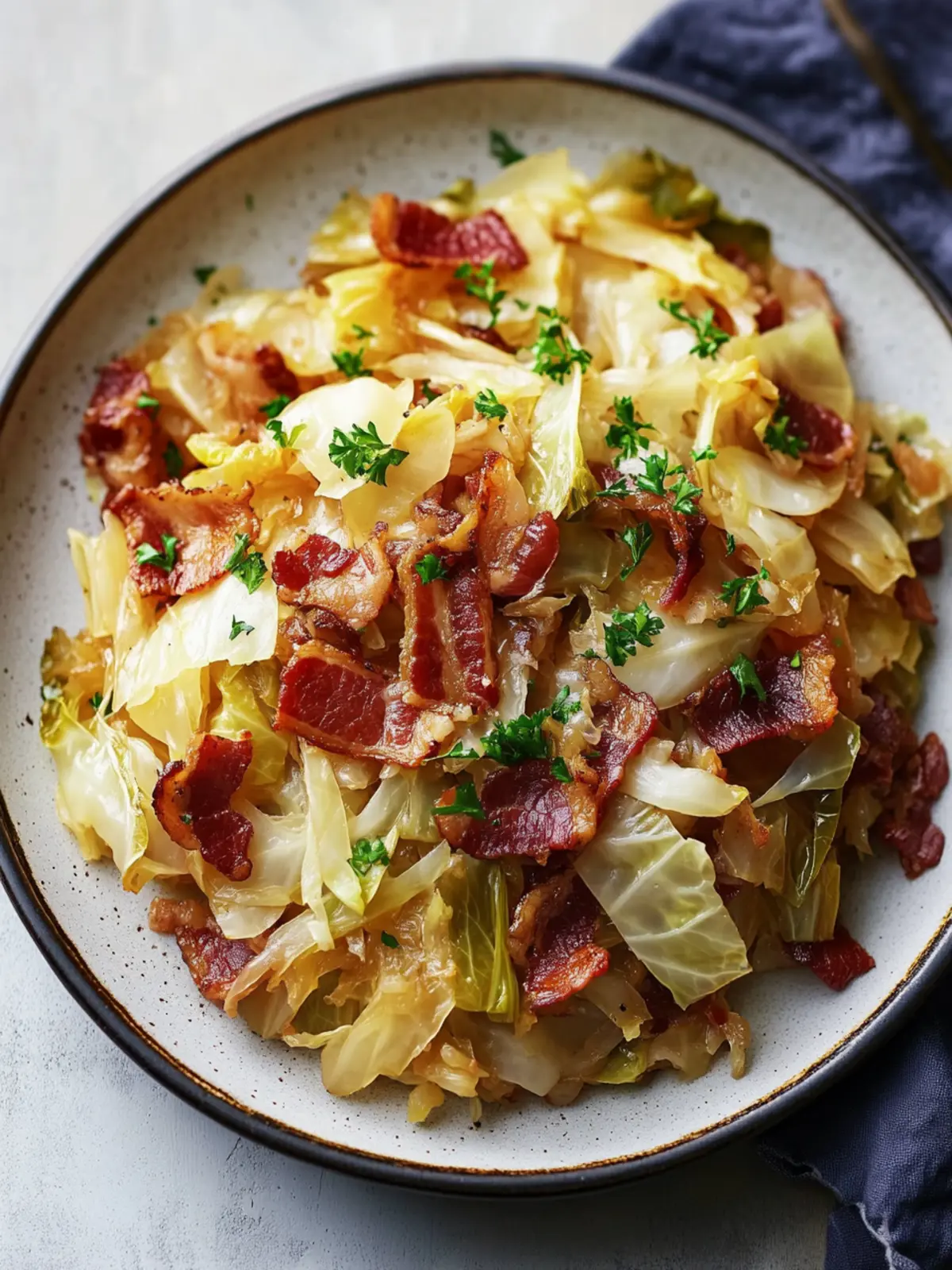 Savory Slow Cooker Braised Cabbage and Bacon Delight 2 Slow Cooker Braised Cabbage and Bacon