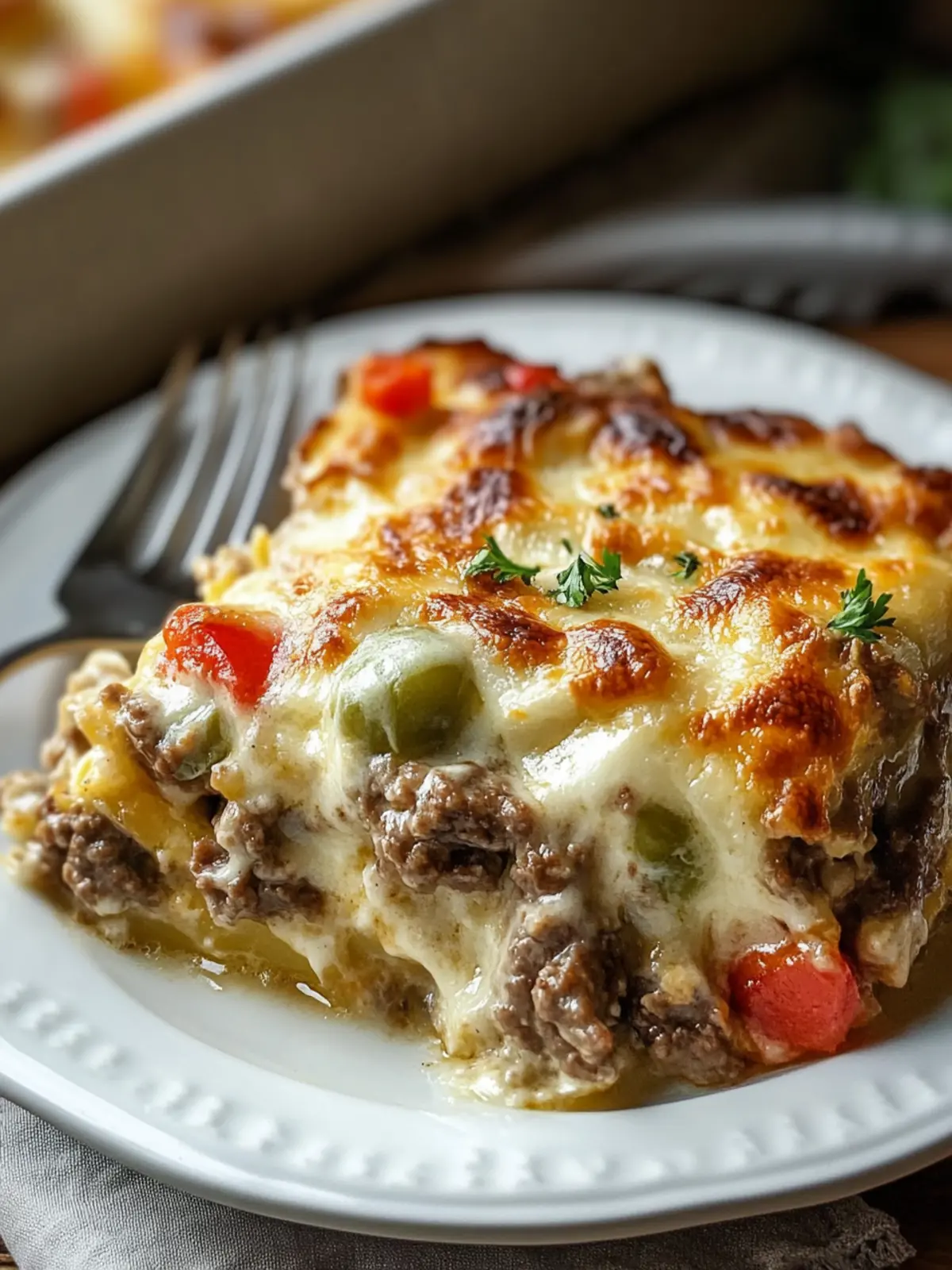 Mouthwatering Philly Cheesesteak Casserole for Cozy Nights 2 Philly Cheesesteak Casserole