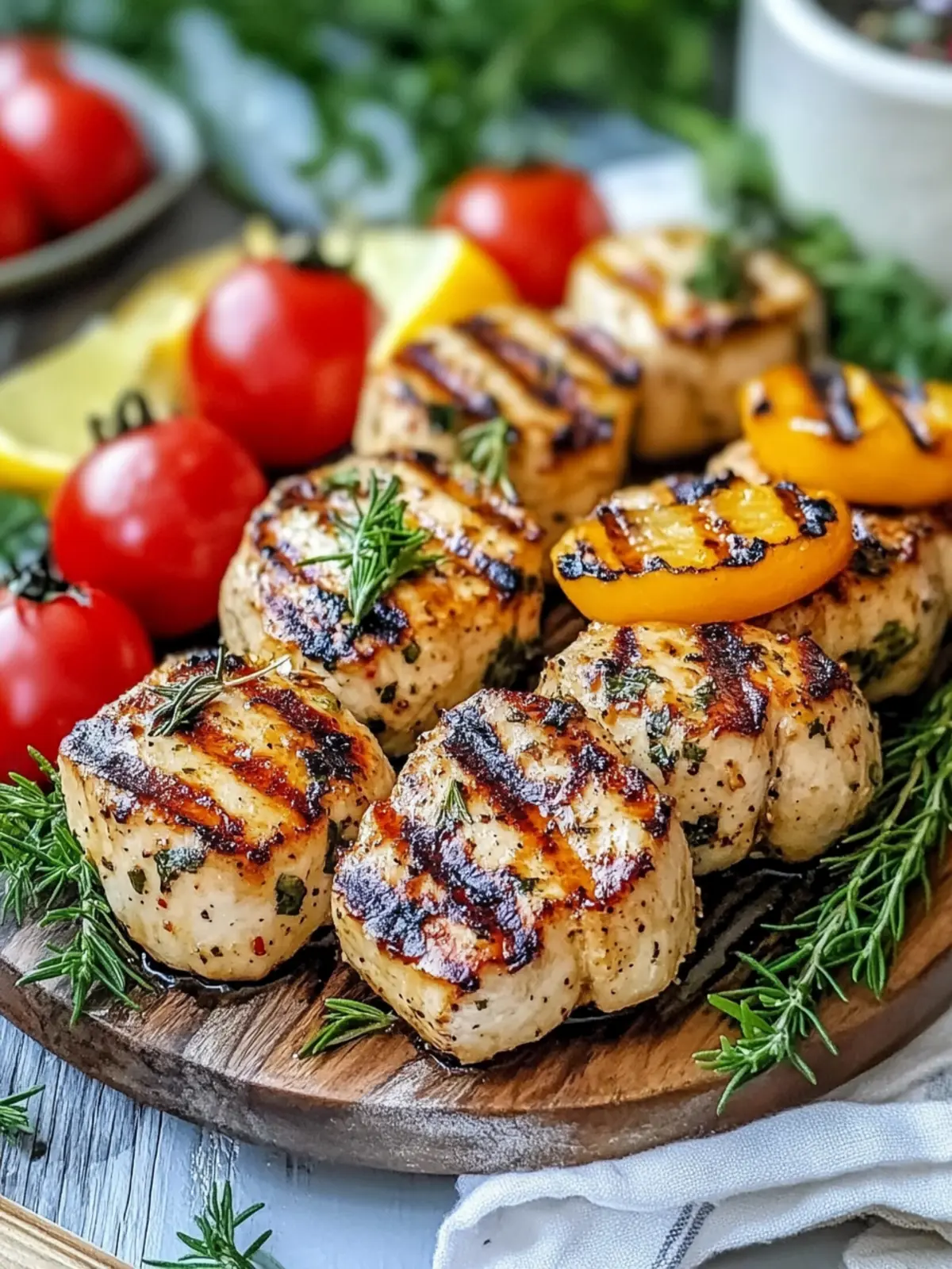 Savor Summer with Herb-Marinated Juicy Keto Chicken Delight 3 Kräuter-marinierter saftiger gegrillter Keto-Hühnchen für den Sommer