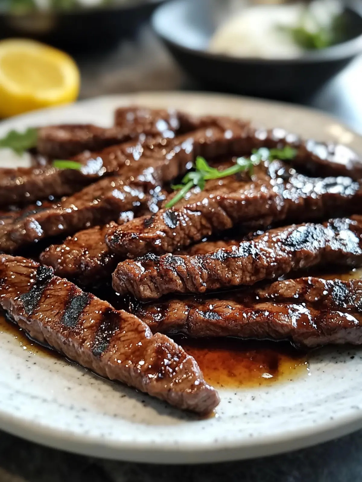 Grill Pan Honey Glazed Steak Strips for Easy Dinner Bliss 4 Grill Pan Honey Glazed Steak Strips