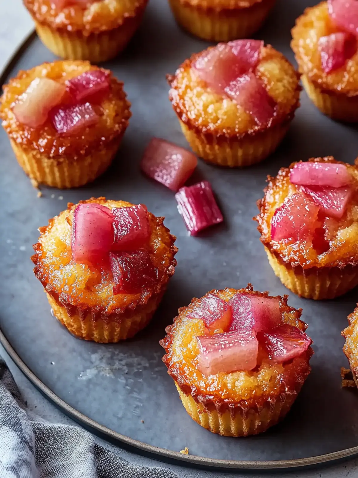 Irresistible Upside Down Rhubarb Muffins You'll Crave Daily 4 Irresistible Upside Down Rhubarb Muffins