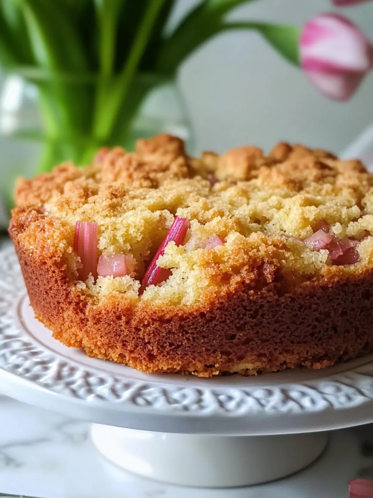 Sour Cream Rhubarb Coffee Cake for Cozy Mornings 5 Sour Cream Rhubarb Coffee Cake