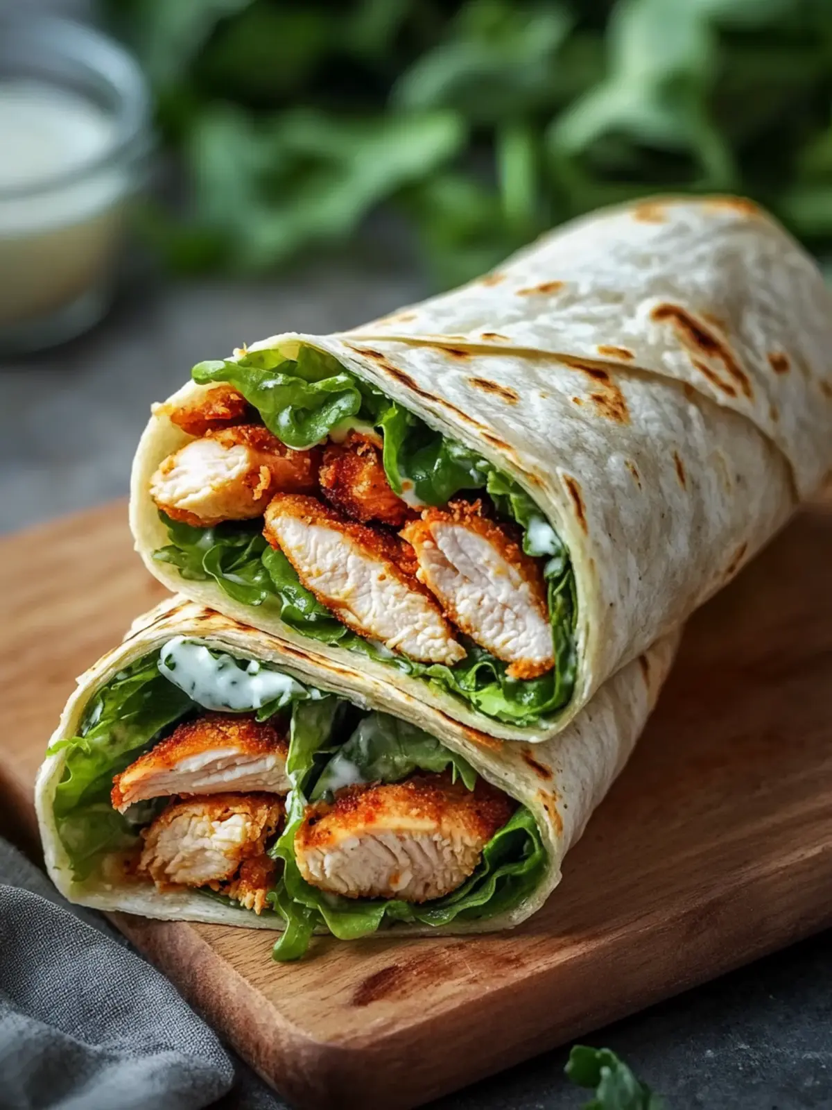 Crispy Chicken Caesar Wraps for a Quick, Flavor-Packed Lunch 4 Crispy Chicken Caesar Wraps