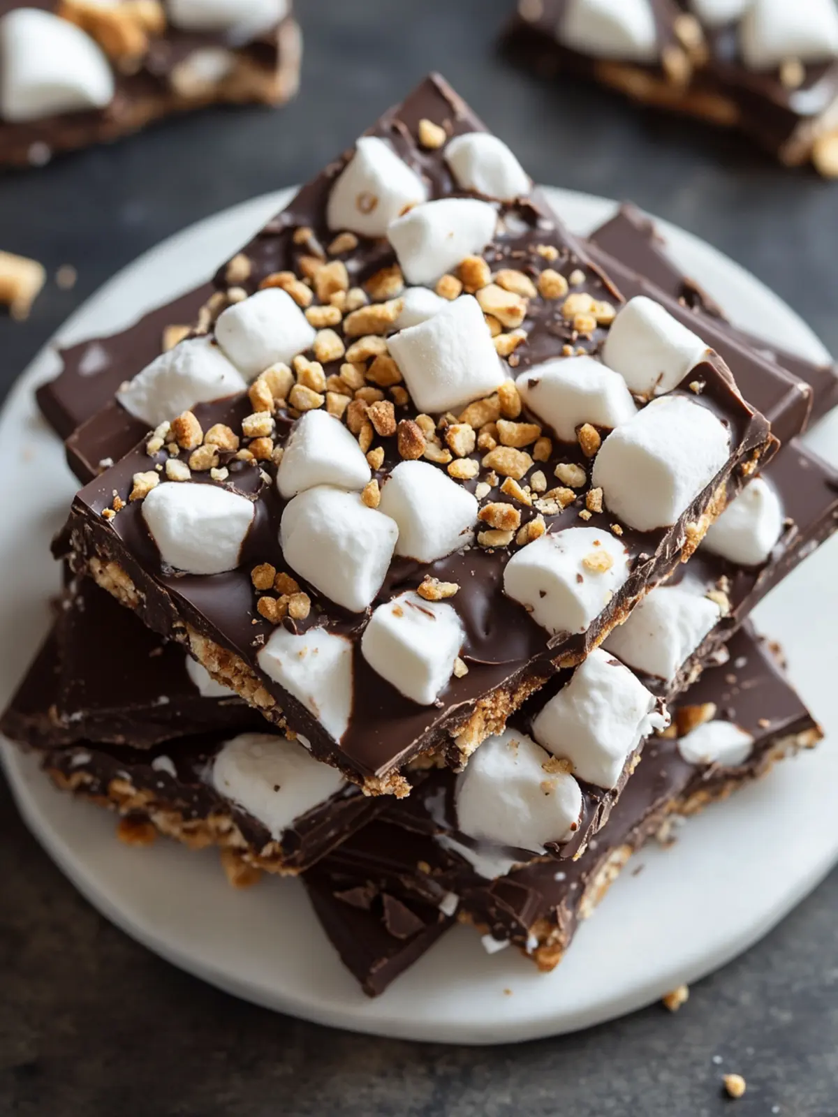 Chocolate and Marshmallow Loaded S’mores Bark Your New Favorite Treat 3 Chocolate and Marshmallow Loaded S’mores Bark
