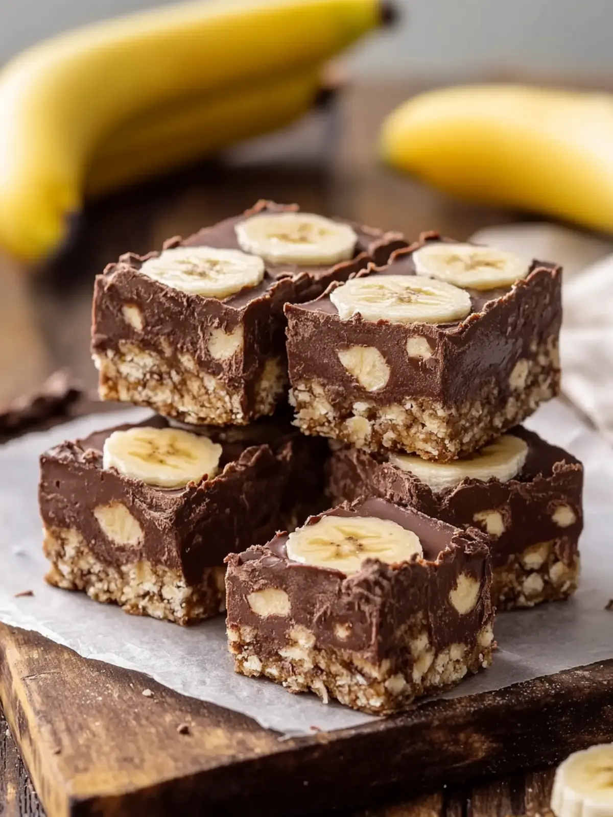 No-Bake Chocolate Banana Squares: Guilt-Free Bliss Awaits 5 No-Bake Chocolate Banana Squares