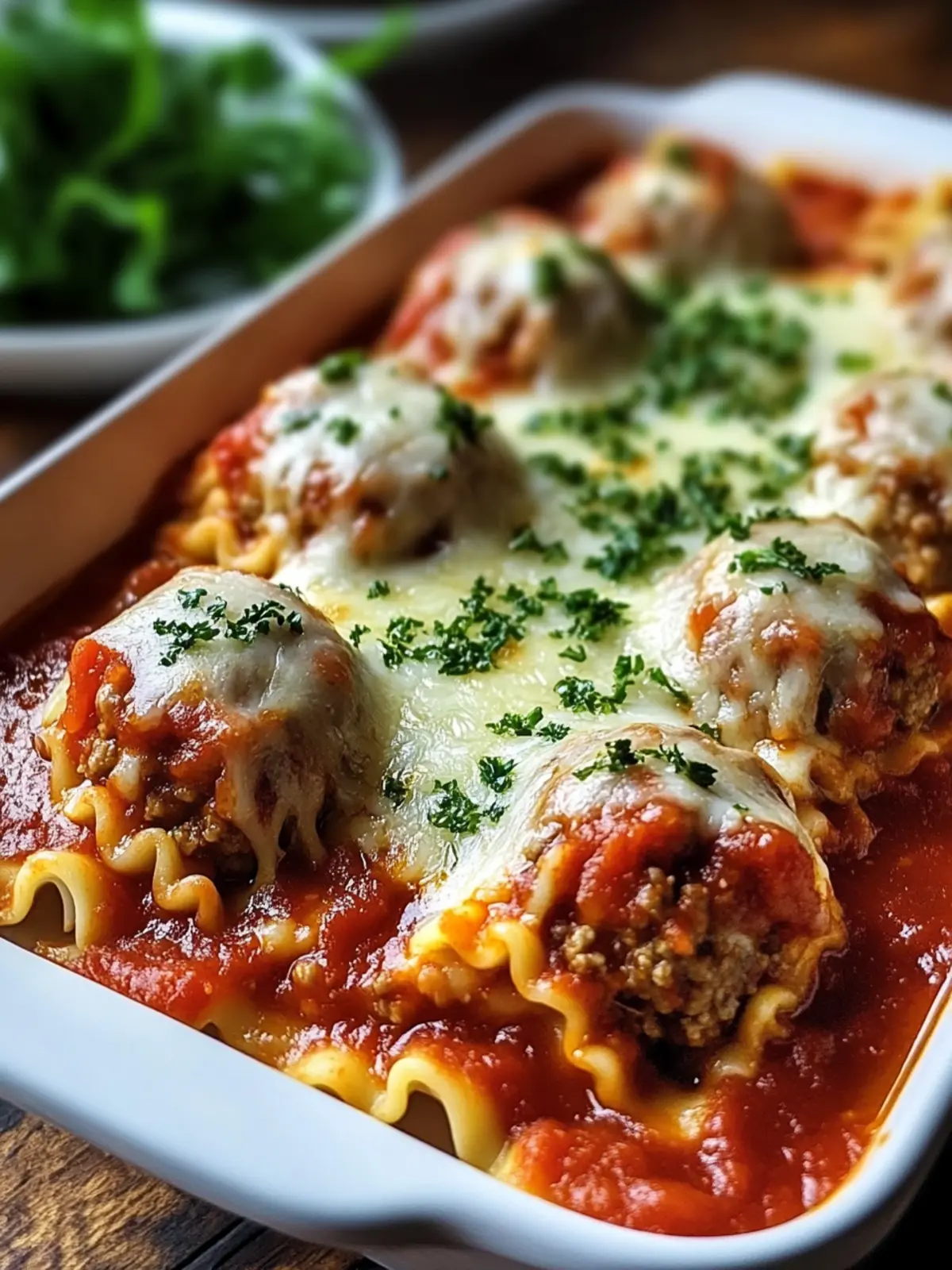 Cheesy Lasagna Rolls with Meatballs for Easy Weeknight Dinners 3 Lasagna Rolls with Meatballs