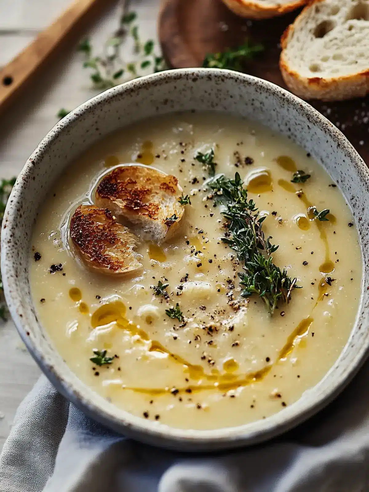 Creamy Rustikale Knoblauchsuppe: Your Immune-Boosting Hug in a Bowl 2 Rustikale Knoblauchsuppe