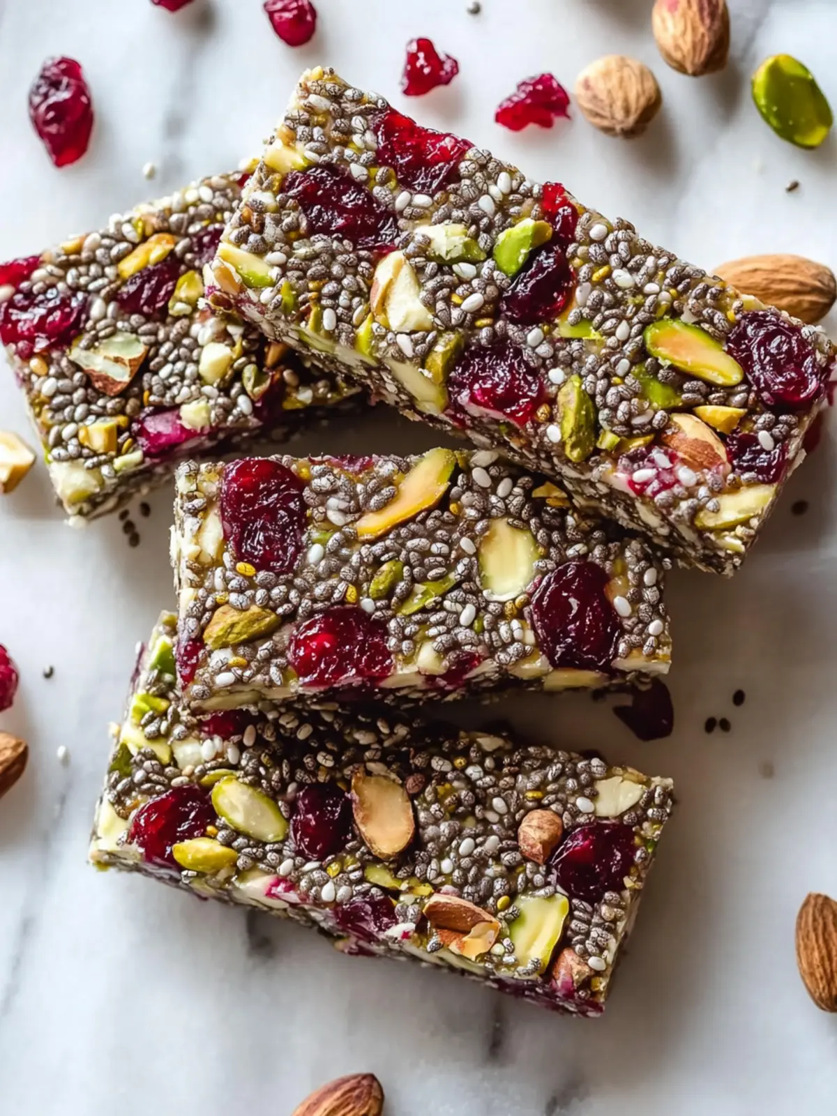 Pistachio Cranberry Chia Bars: Your Go-To Healthy Snack 2 Pistachio Cranberry Chia Bars