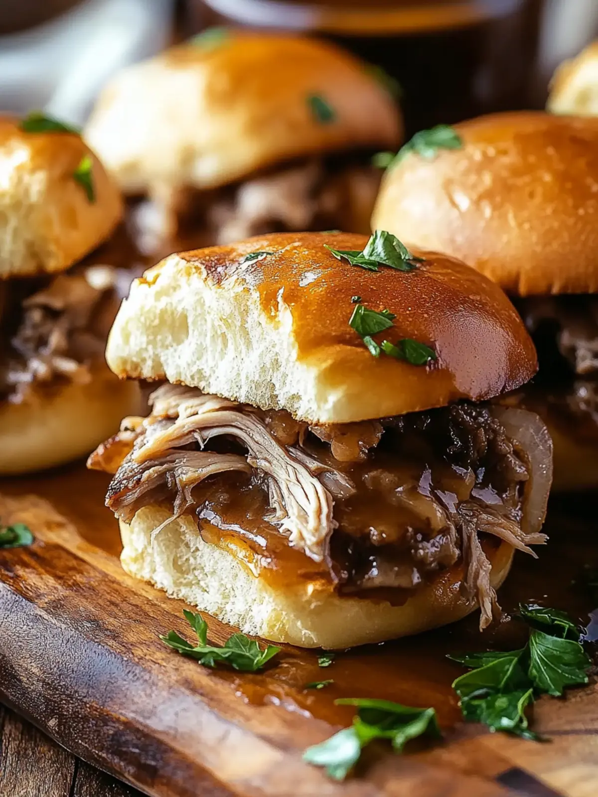 Savory French Dip Sliders Melt in Your Mouth 4 French Dip Sliders