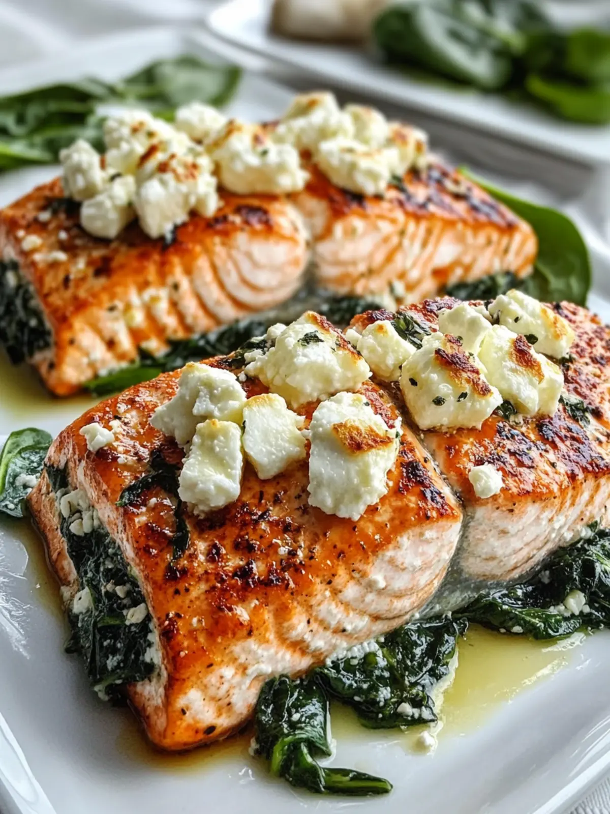 Delicious Spinach and Feta Stuffed Salmon for a Cozy Dinner 2 Delicious Spinach and Feta Stuffed Salmon