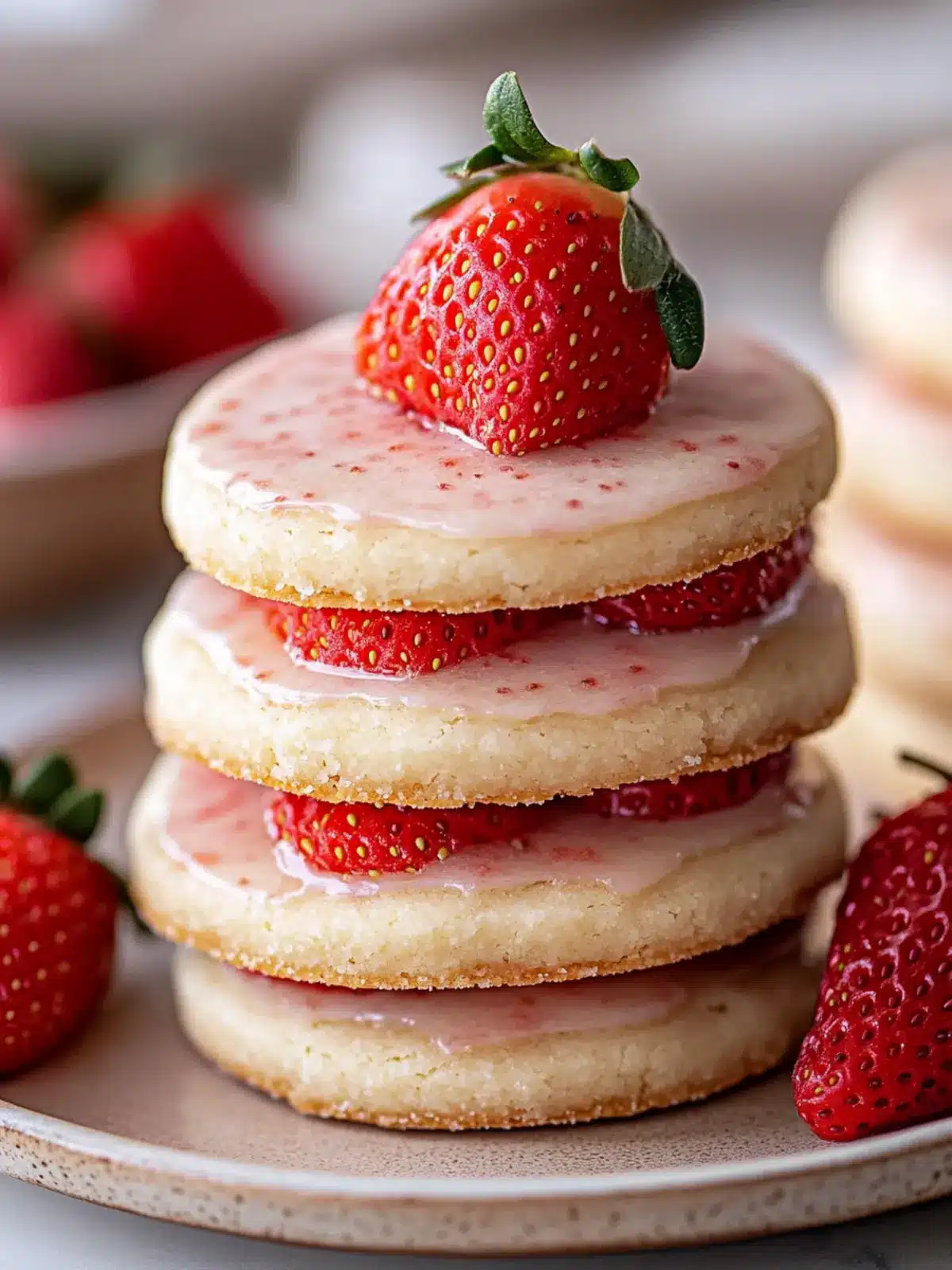 Delicious Strawberry Shortbread Cookies You'll Crave Forever 3 Strawberry Shortbread Cookies
