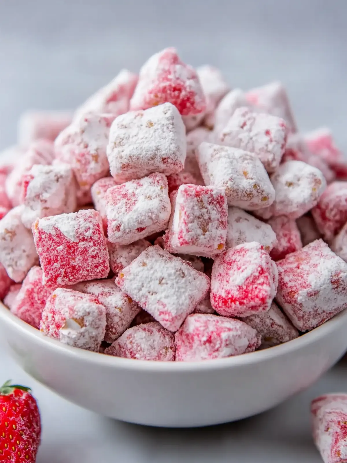 Irresistible Fluffy Strawberry Shortcake Puppy Chow Recipe 5 Fluffy Strawberry Shortcake Puppy Chow