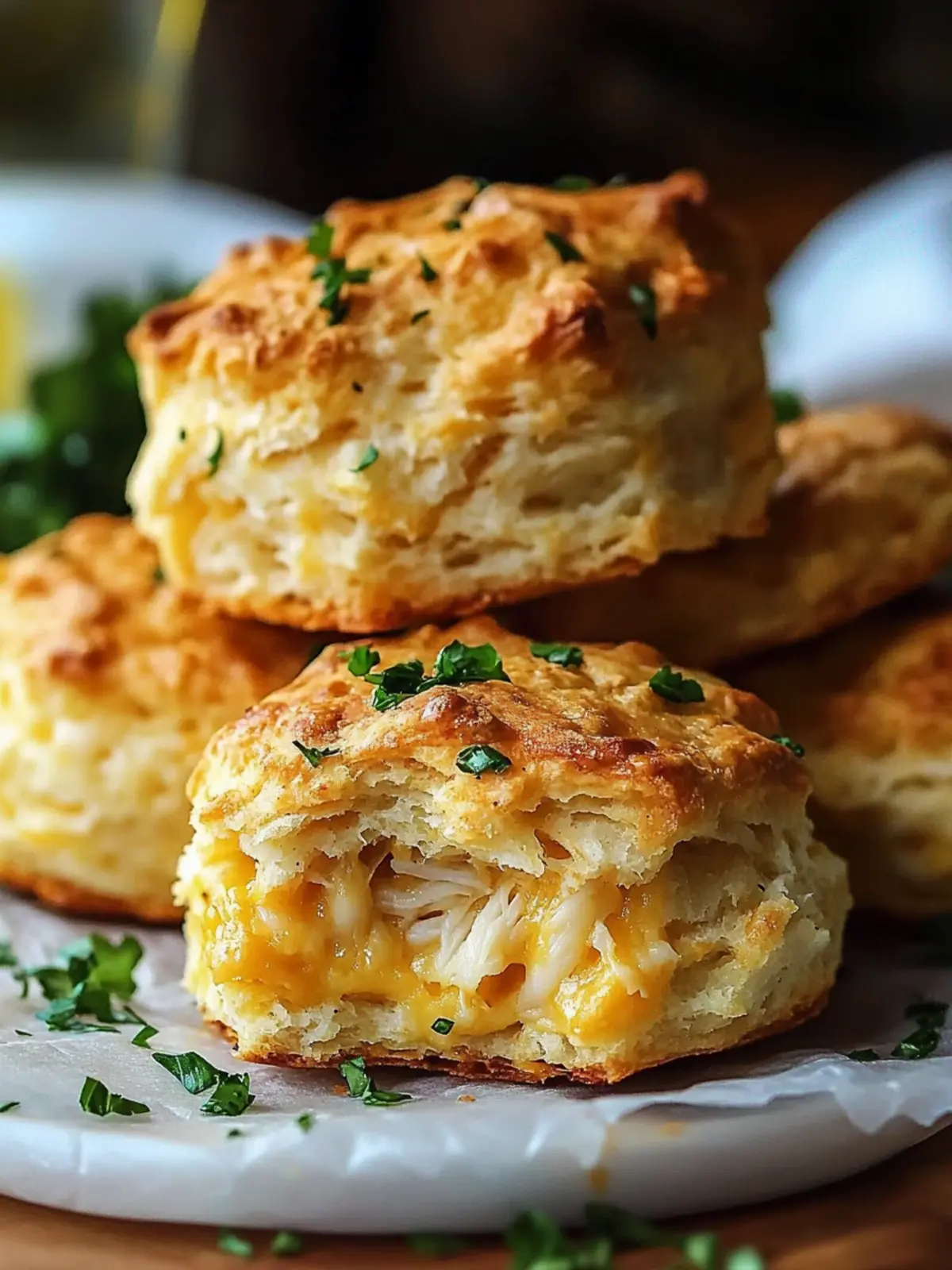 Crab Stuffed Cheddar Biscuits: Cheesy, Flaky & Irresistible 4 Crab Stuffed Cheddar Biscuits