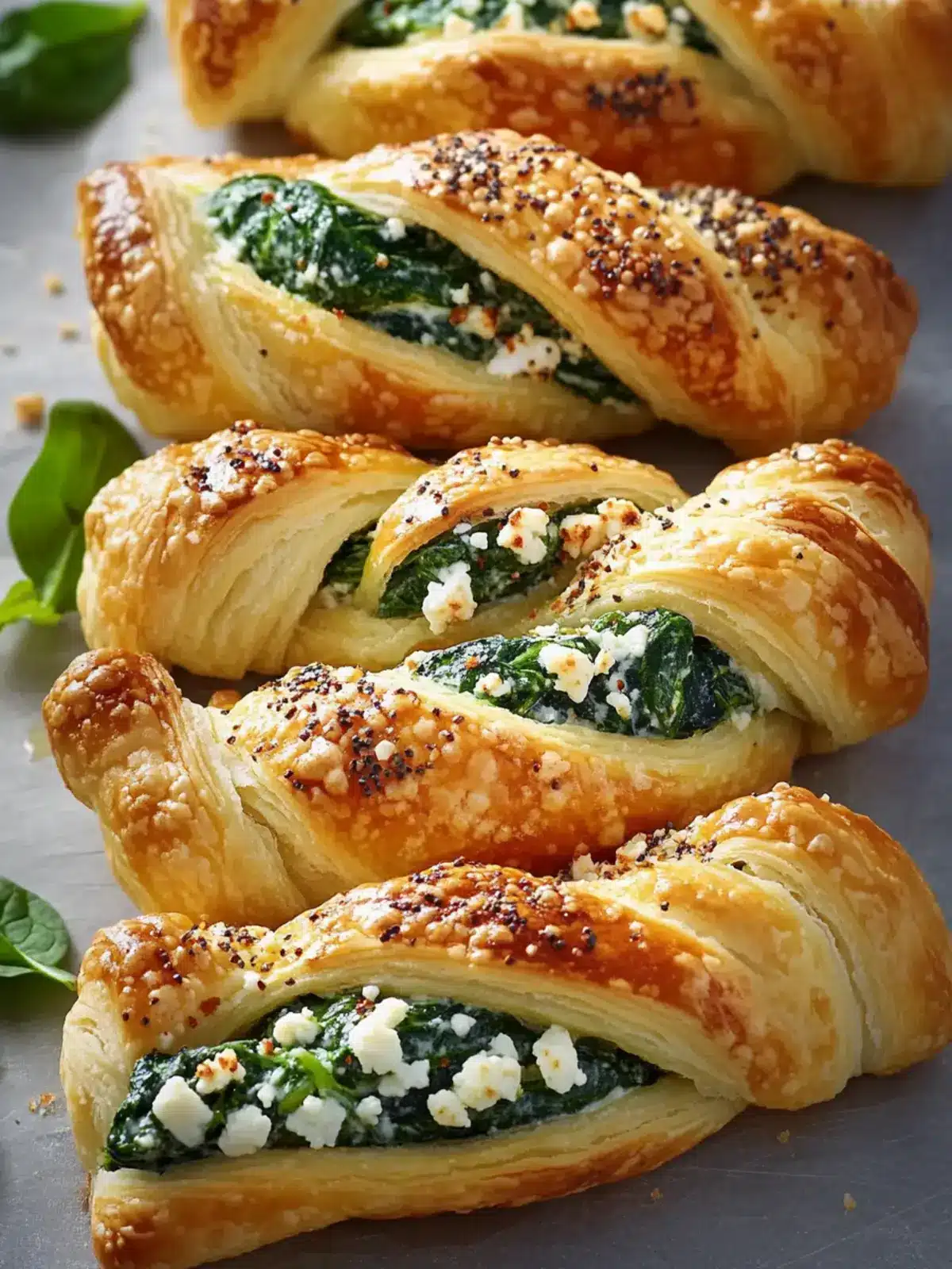 Spinach and Feta Puff Pastry Twists for Effortless Entertaining 5 Spinach and Feta Puff Pastry Twists