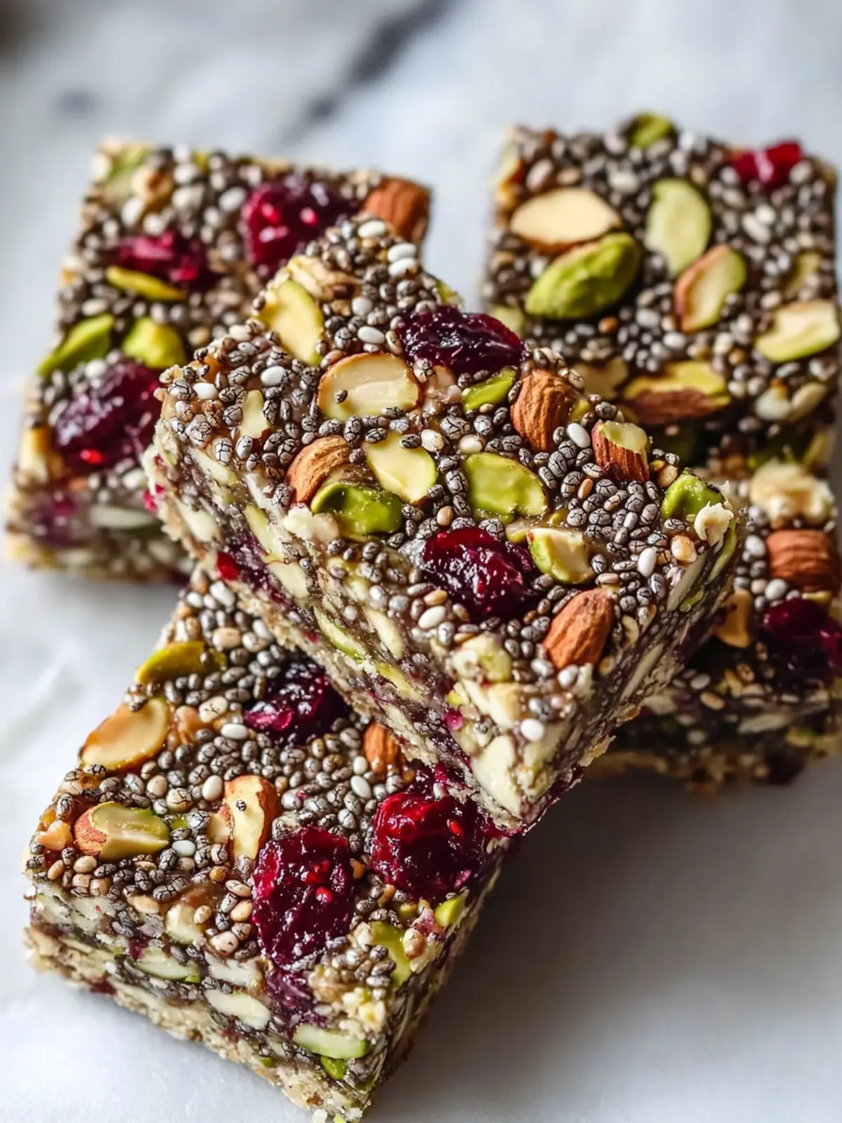 Pistachio Cranberry Chia Bars: Your Go-To Healthy Snack 5 Pistachio Cranberry Chia Bars