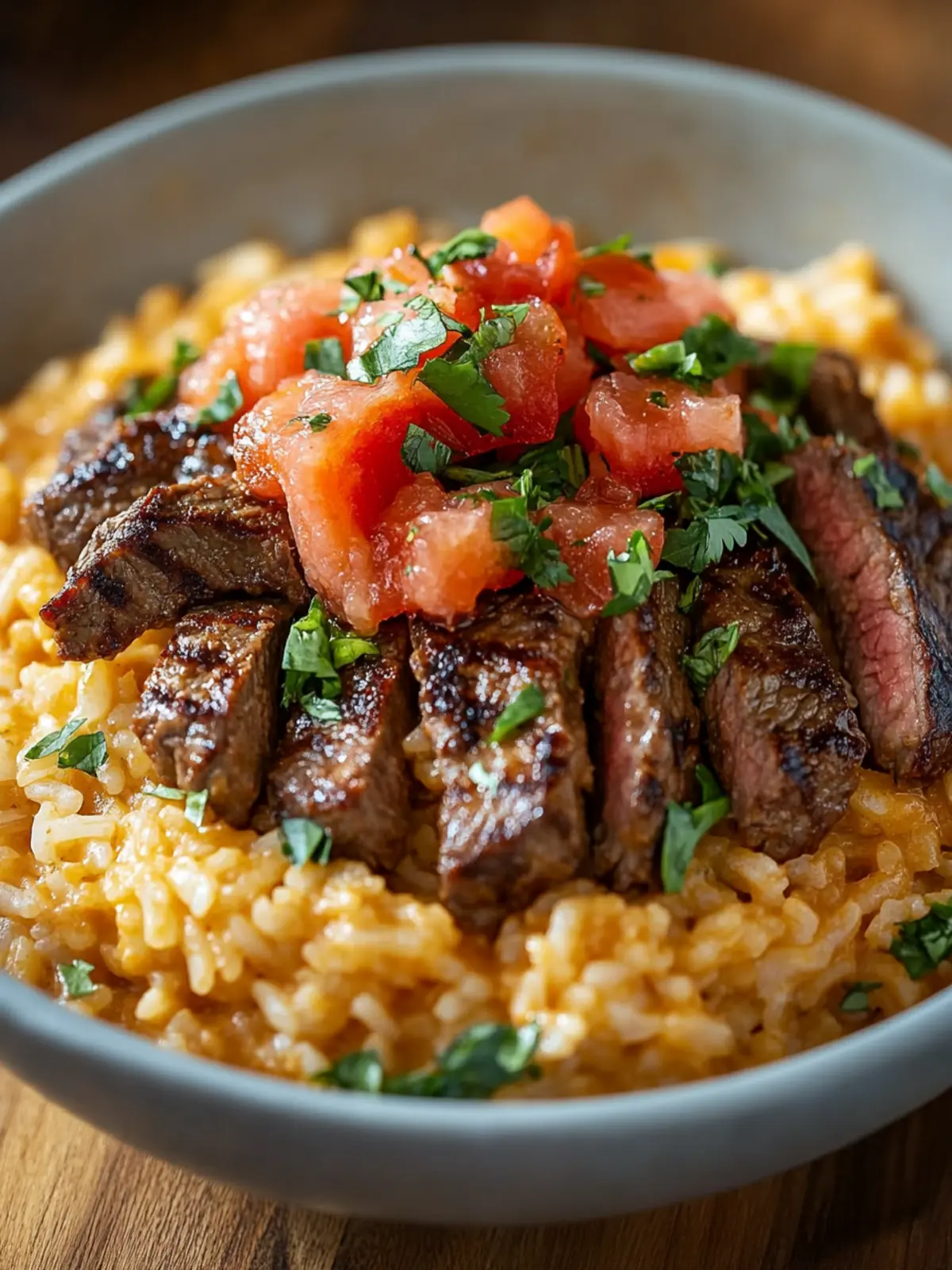 Creamy Queso Rice with Juicy Steak Strips for Cozy Dinners 5 Creamy Queso Rice with Juicy Steak Strips