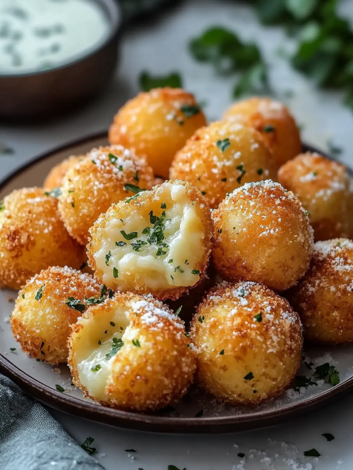 Crispy Potato Cheese Bombs: Irresistible Party Pleasers 4 Crispy Potato Cheese Bombs