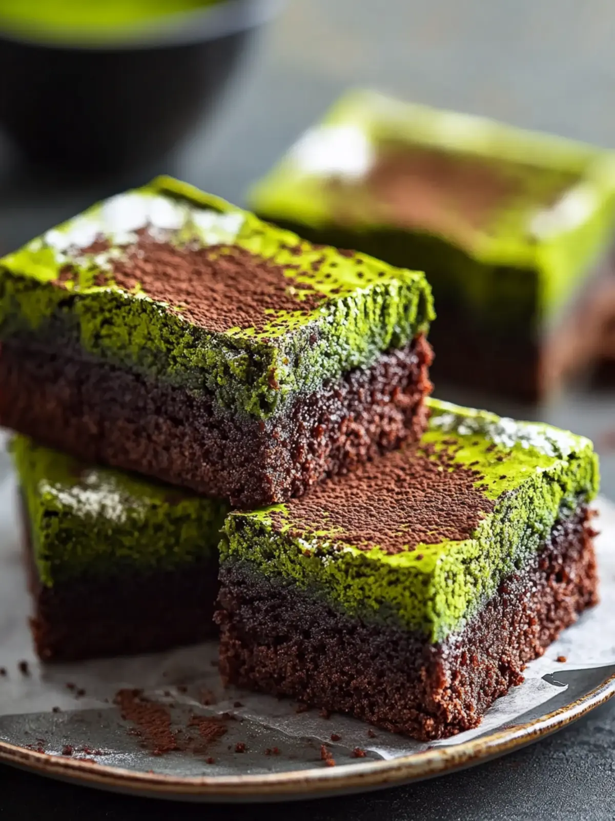 Delicious Matcha Brownies for a Unique Dessert Delight 4 Matcha Brownies