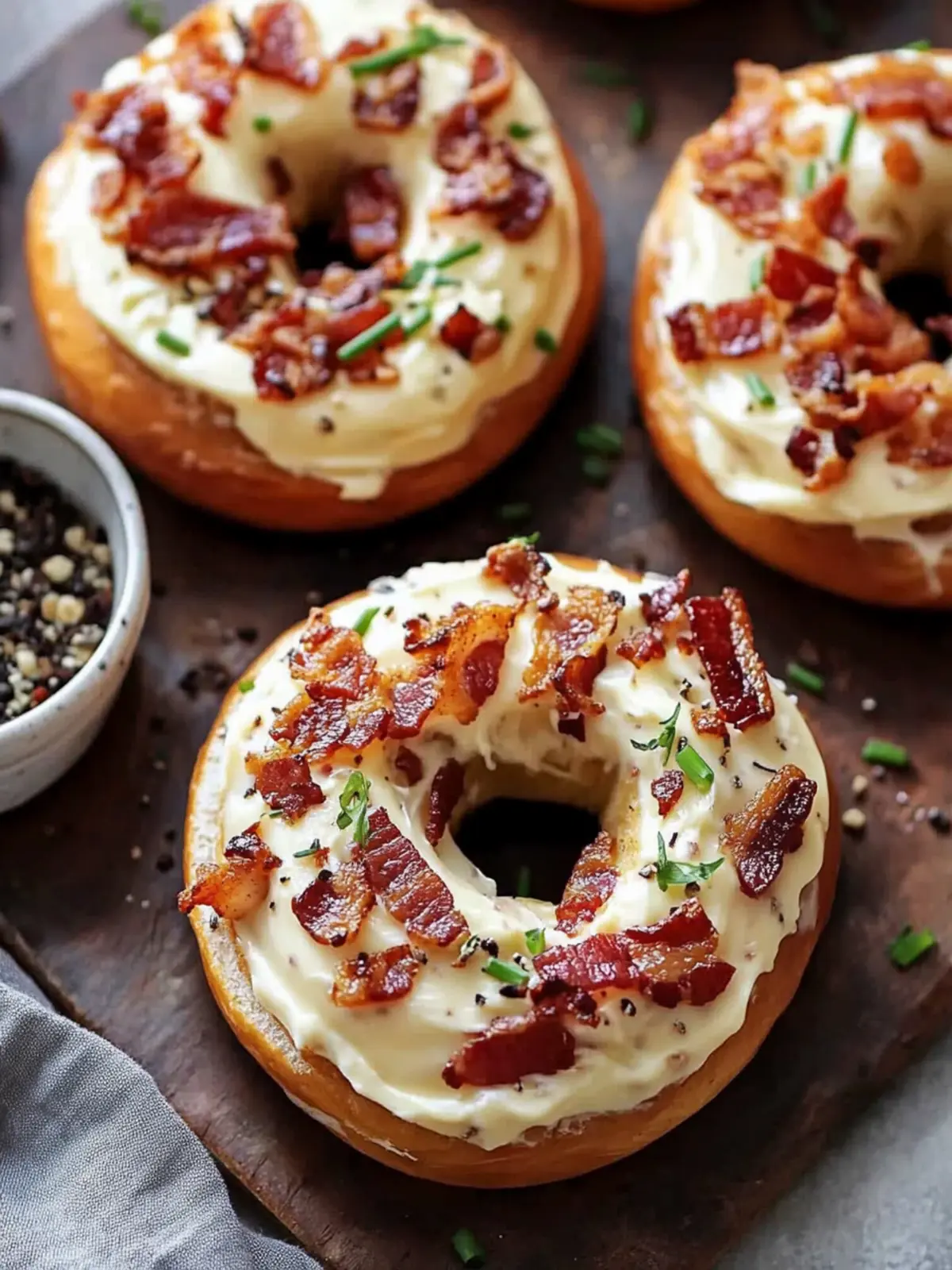Zesty Bacon Cream Cheese Bagels for the Ultimate Breakfast Boost 4 Zesty Bacon Cream Cheese Bagels
