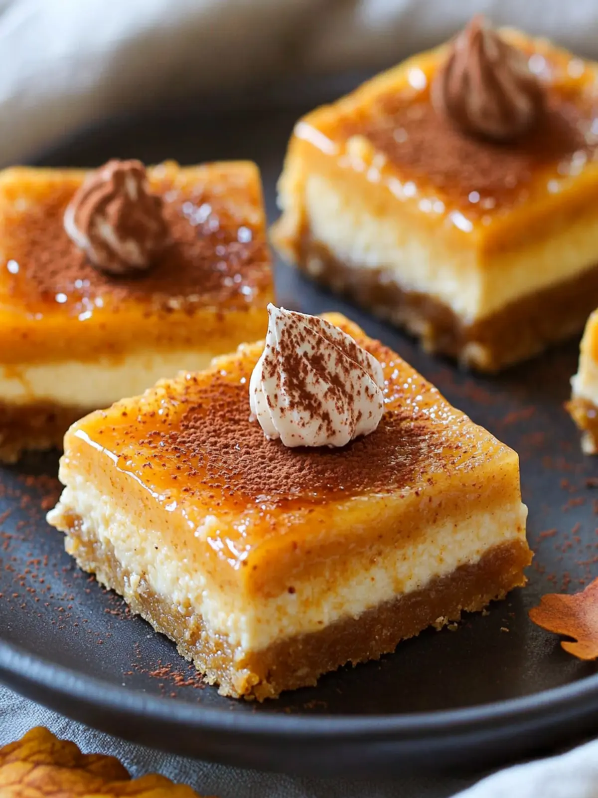 Bruleed Pumpkin Cheesecake Bars to Delight Your Fall Table 5 Pumpkin Cheesecake Bars {with Brulee Topping}