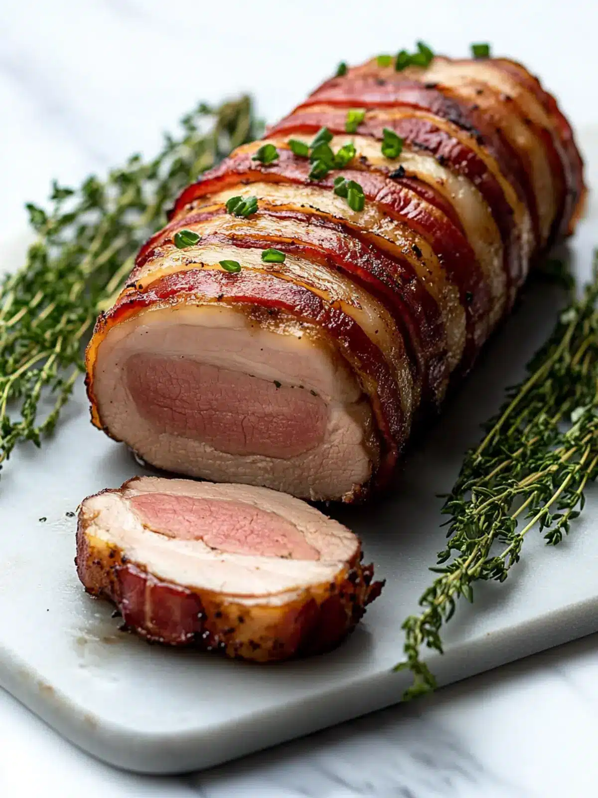 Bacon Wrapped Pork Tenderloin: Effortlessly Juicy & Flavorful 4 Bacon Wrapped Pork Tenderloin