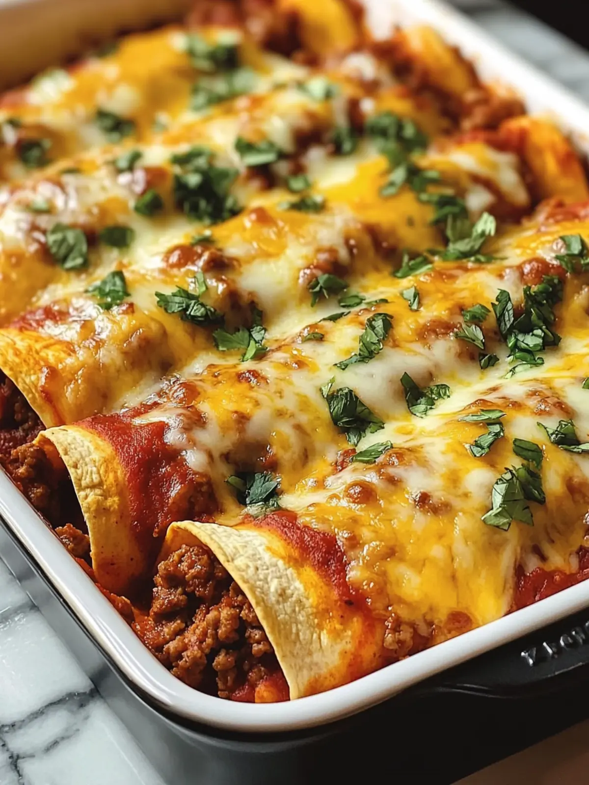 Savory Pizza Enchiladas with Ground Beef Delight 3 Pizza Enchiladas Ground Beef