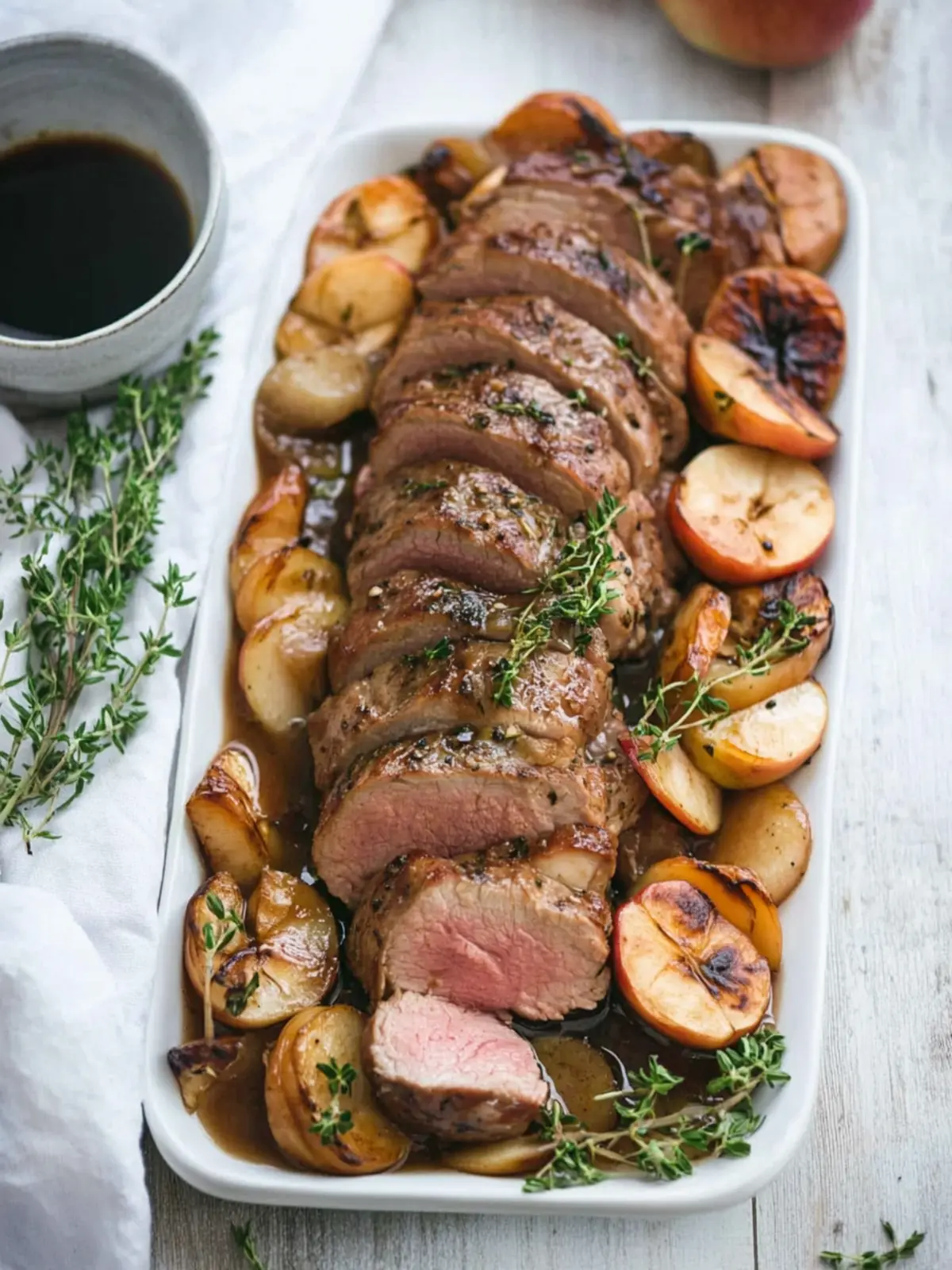 Sweet and Savory Pork Tenderloin with Apples Delight 4 Pork Tenderloin with Apples