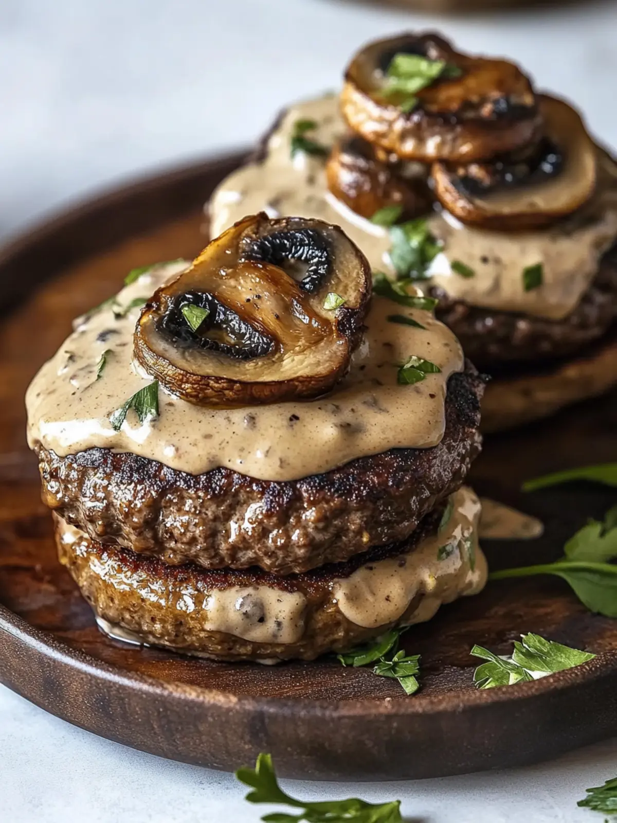 Irresistible Low-Carb Burgers with Creamy Mushroom Sauce Delight 5 Low-Carb Burgers with Creamy Mushroom Sauce