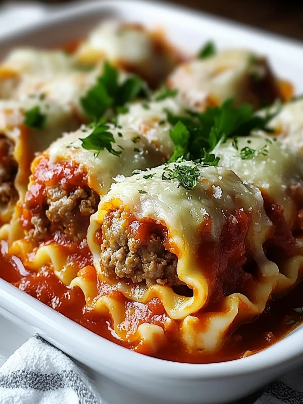 Cheesy Lasagna Rolls with Meatballs for Easy Weeknight Dinners 4 Lasagna Rolls with Meatballs