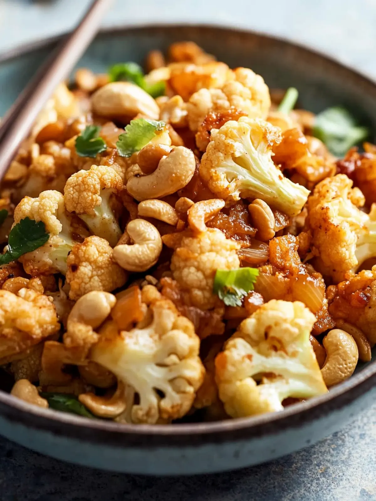 Sweet and Spicy Asian Roasted Cauliflower and Cashews Delight 5 Asian Roasted Cauliflower and Cashews