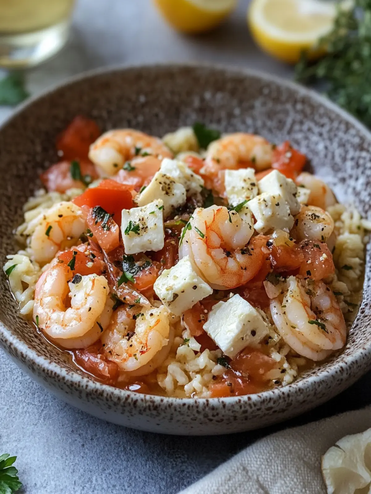 Savory Shrimp Saganaki: Quick Mediterranean Delight at Home 4 Shrimp Saganaki