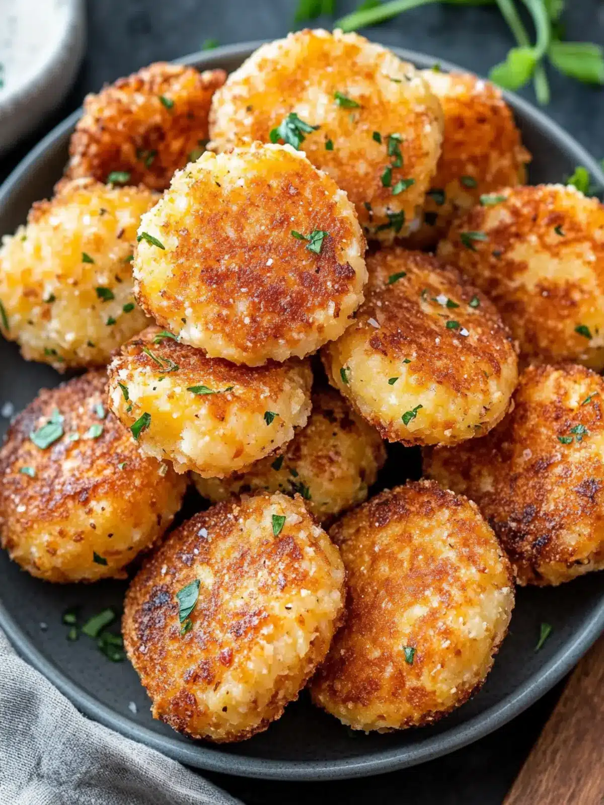 Delicious Mashed Potato Croquettes with Ham & Cheese Love! 4 Mashed Potato Croquettes (Ham & Cheese)