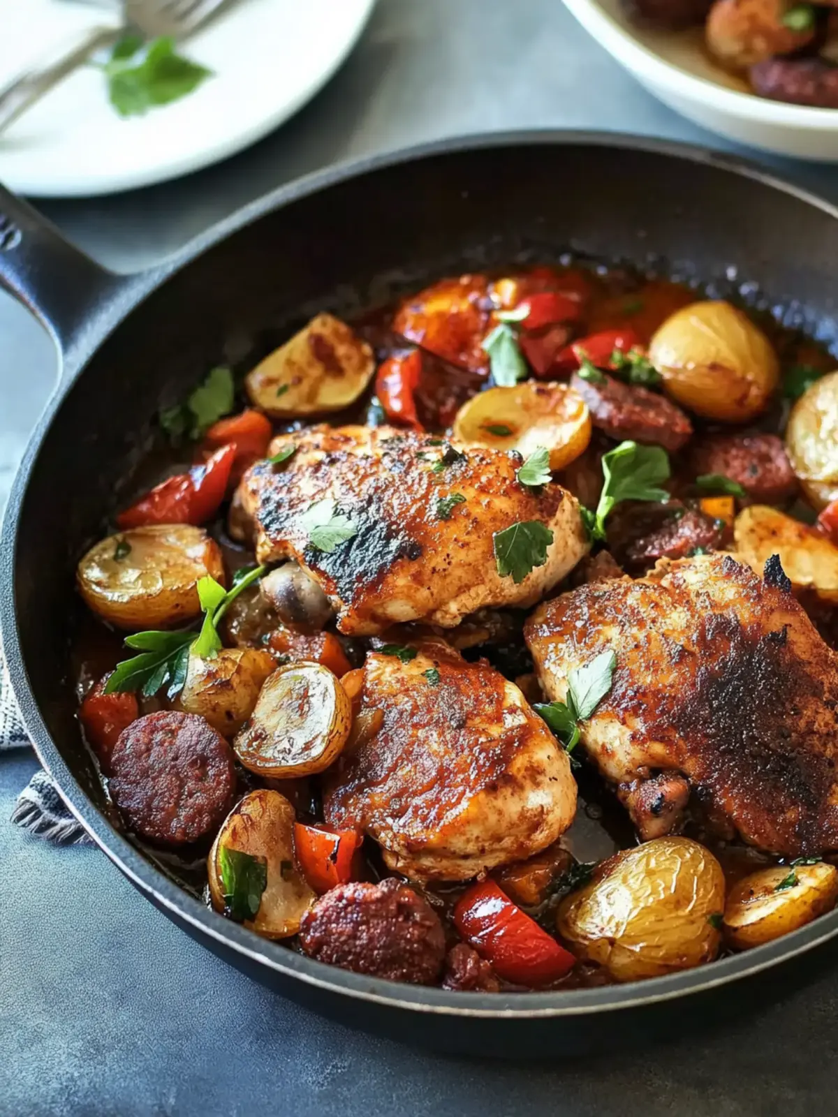 One Pan Pollo Español con Chorizo for a Flavor-Packed Feast 5 Pollo español con chorizo en una sola sartén