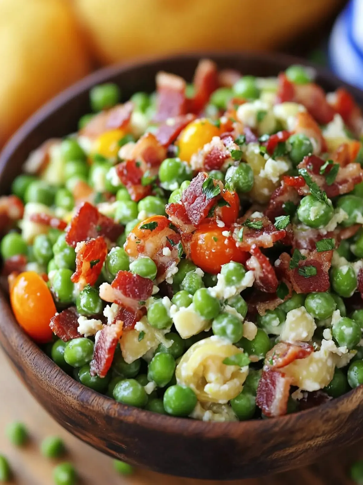 Bacon Peas Salad Recipe: Creamy Crunch in Every Bite 2 Bacon Peas Salad Recipe