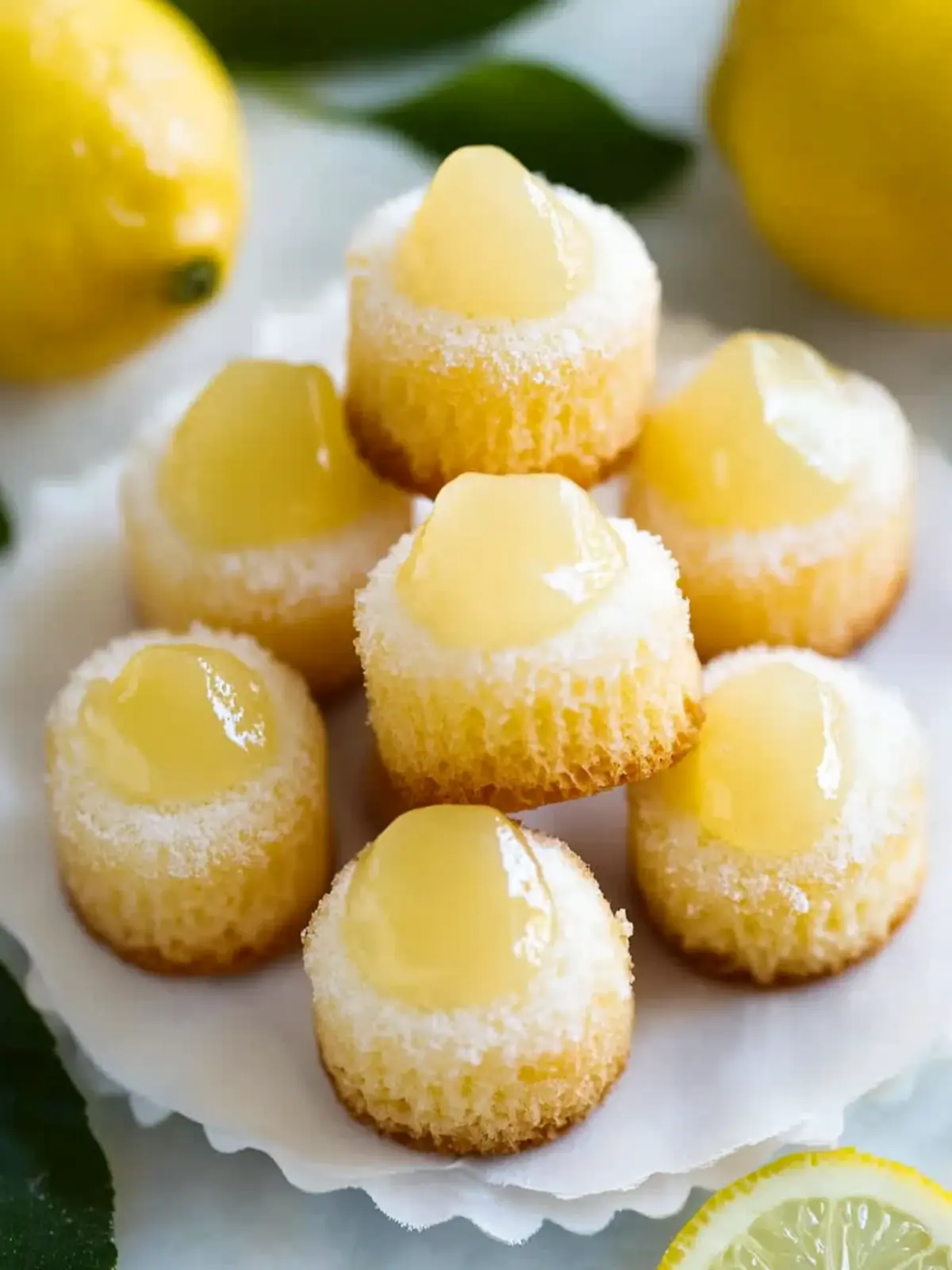 Easy Mini Lemon Drop Cakes Recipe for a Zesty Treat 2 MINI LEMON DROP CAKES RECIPE