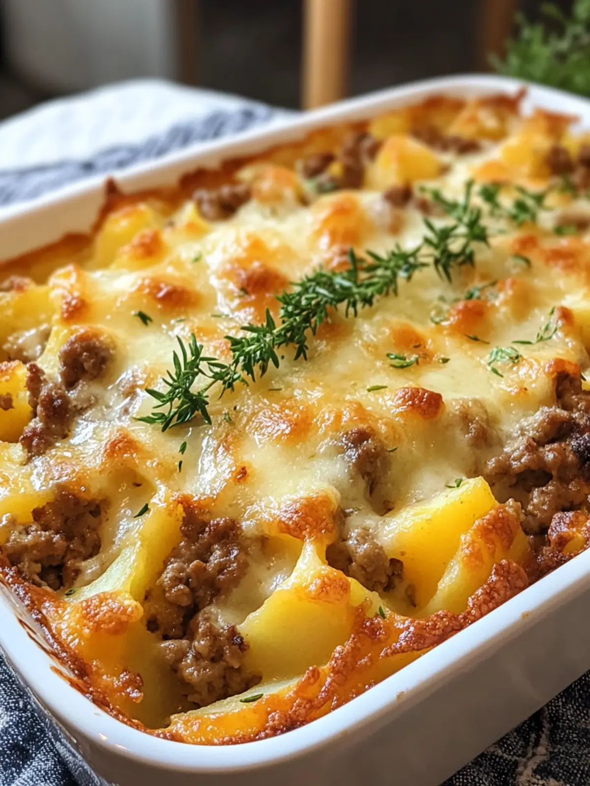 Easy Hamburger & Potato Casserole: A Family Favorite Dish 3 Easy Hamburger & Potato Casserole