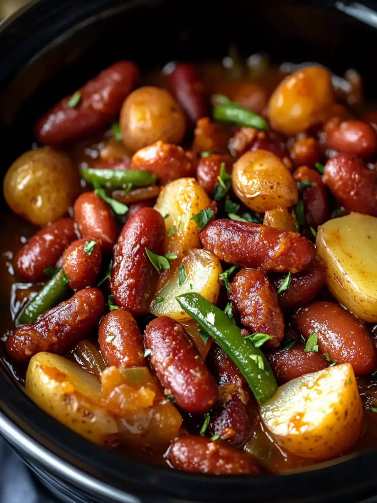 Crockpot Smokies with Beans and Potatoes: Cozy Comfort Food 5 Crockpot Smokies with Beans and Potatoes