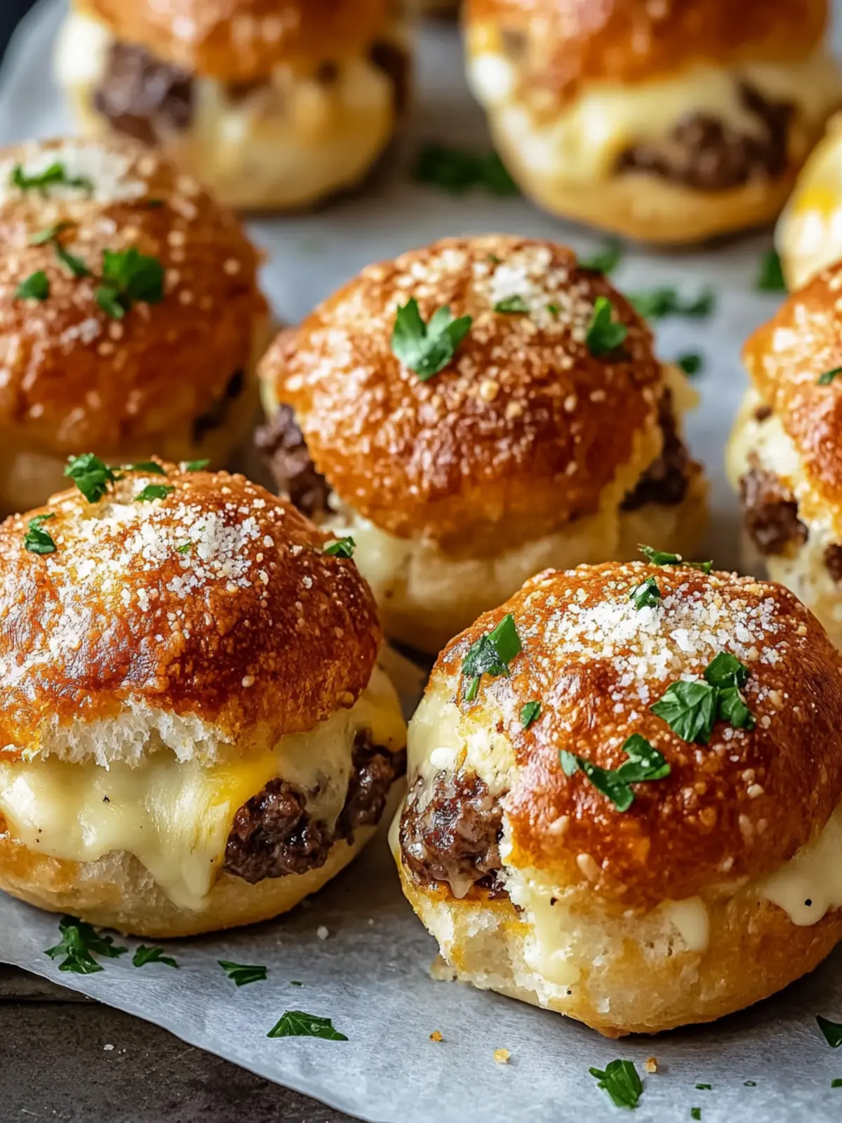 Garlic Parmesan Cheeseburger Bombs for Perfect Cozy Nights 2 Garlic Parmesan Cheeseburger Bombs