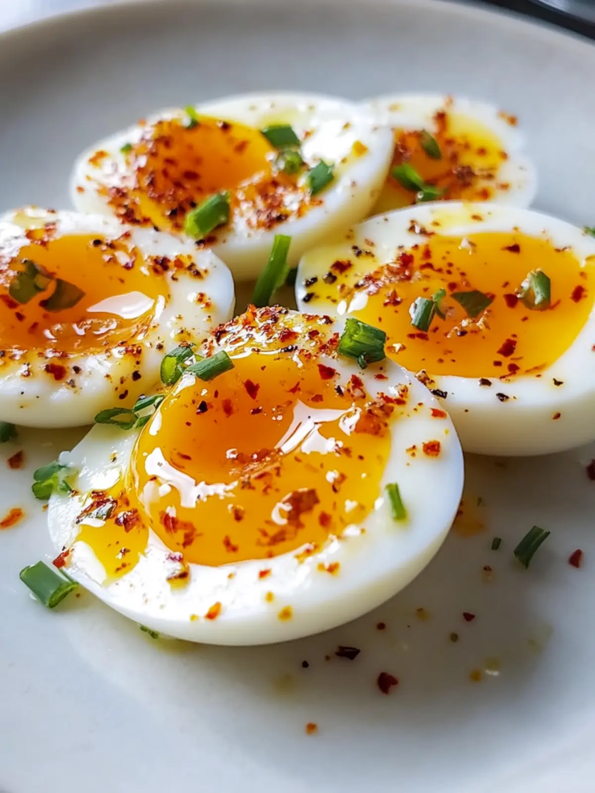 Jammy Eggs with Chili Butter and Garlic Yogurt Delight Made Easy 3 Jammy Eggs with Chili Butter and Garlic Yogurt Delight!