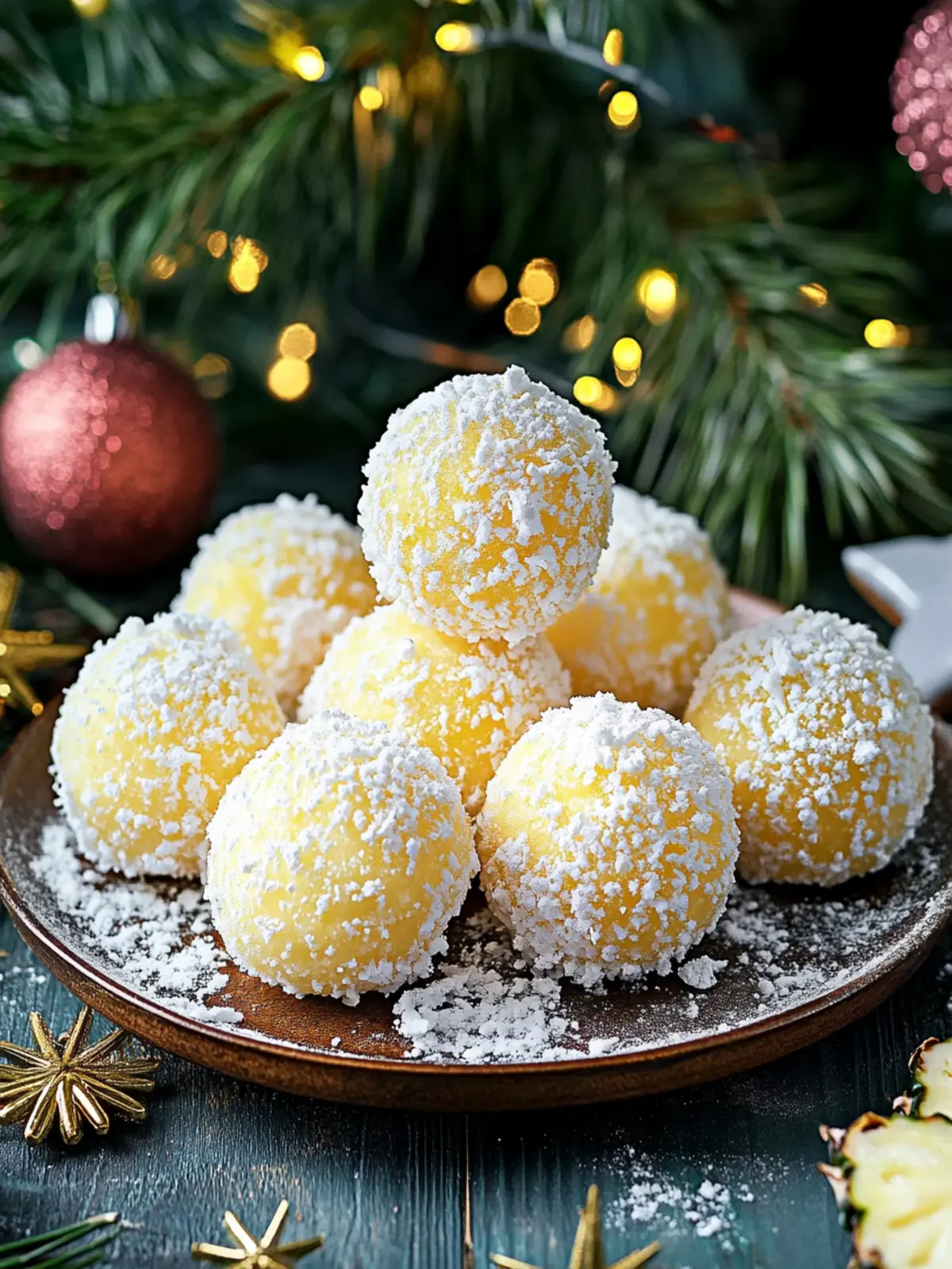 Pineapple Christmas Balls: Easy No-Bake Tropical Delight 4 Pineapple Christmas Balls