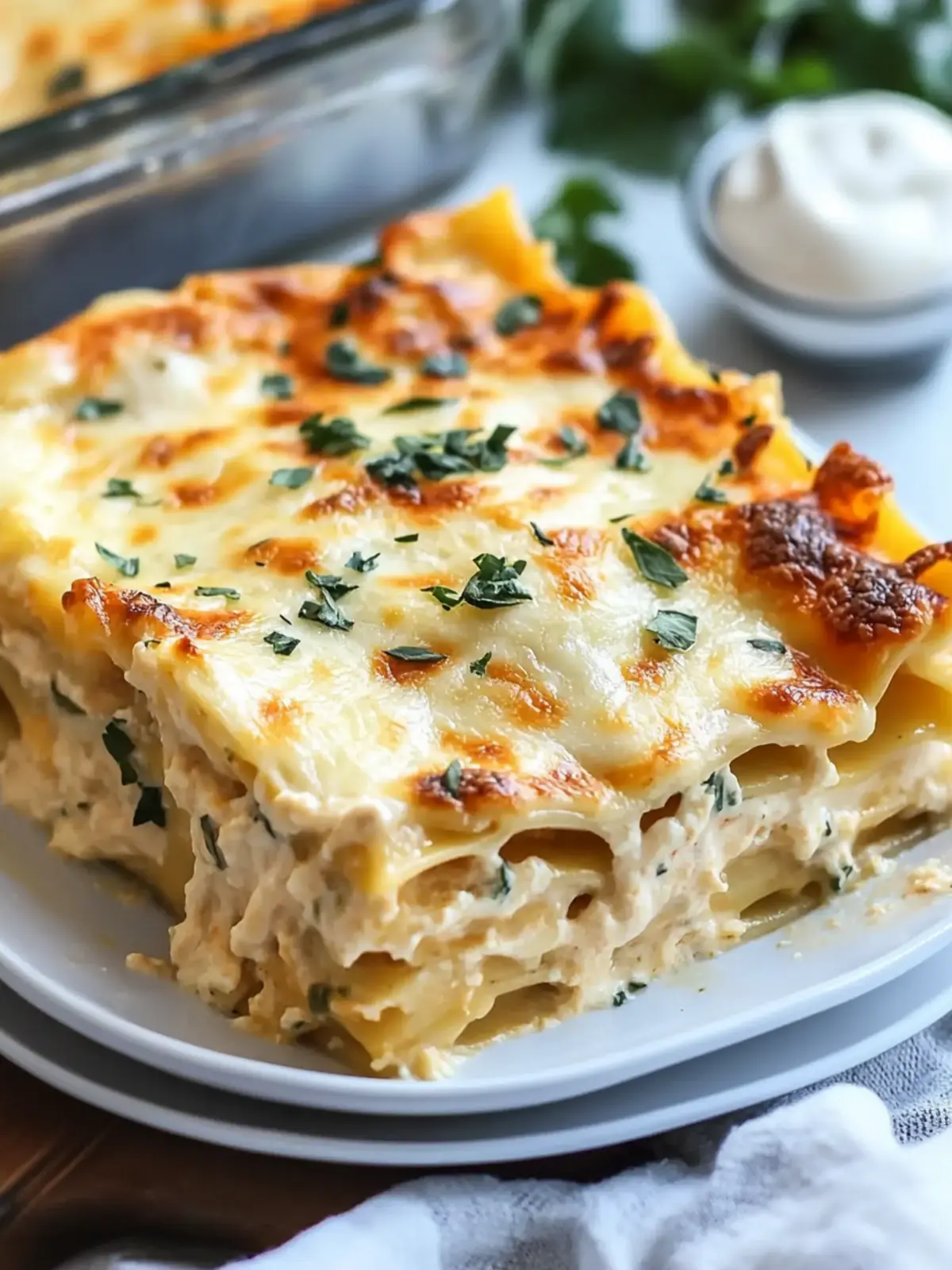 Creamy Chicken Alfredo Lasagna: The Best Easy Recipe Ever 4 The Best Easy Chicken Alfredo Lasagna