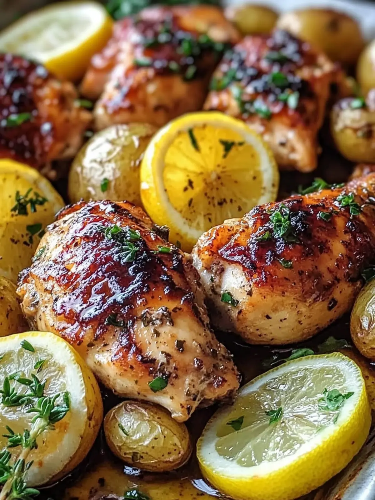 Sheet Pan Lemon Balsamic Chicken and Potatoes for Busy Nights 2 Sheet Pan Lemon Balsamic Chicken and Potatoes