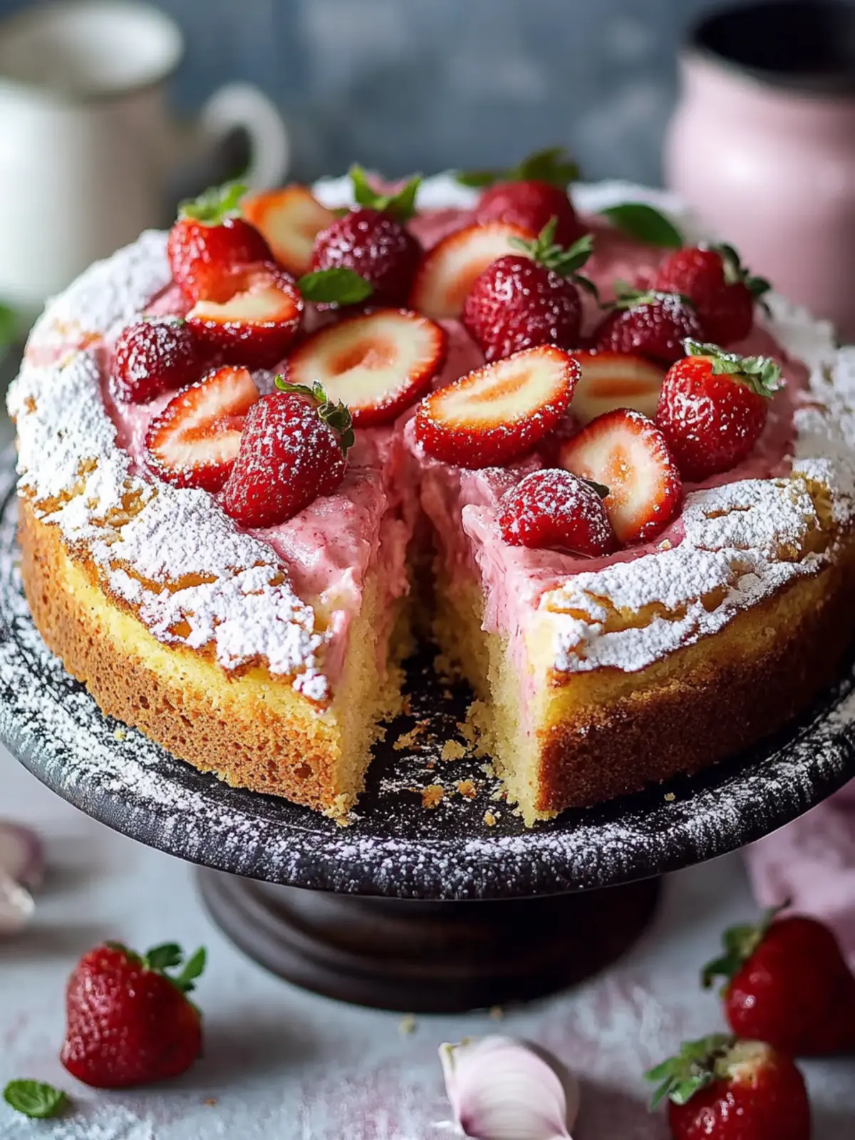 Easy Torta de Fresa Sencilla with Lemon Zest Twist 4 Torta de fresa sencilla y fácil