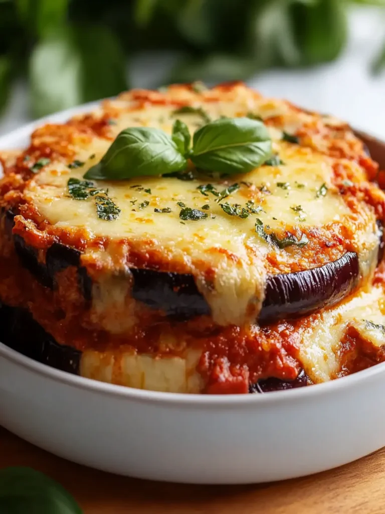 Heavenly Vegan Eggplant Parmigiana Delight
