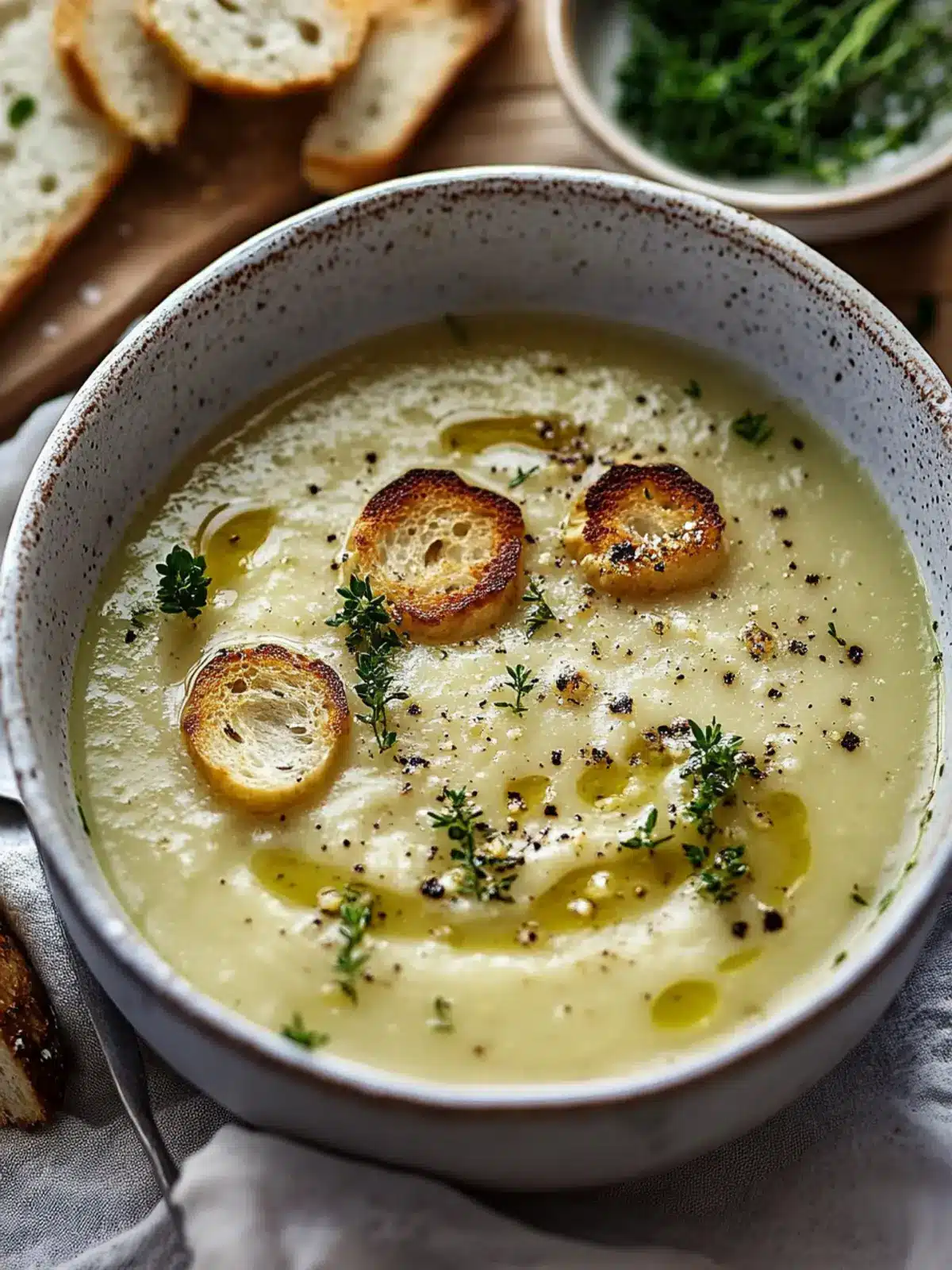 Creamy Rustikale Knoblauchsuppe: Your Immune-Boosting Hug in a Bowl 4 Rustikale Knoblauchsuppe