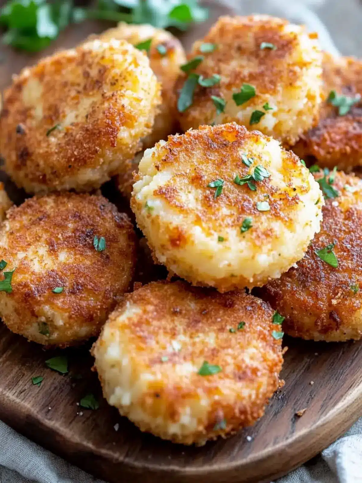 Delicious Mashed Potato Croquettes with Ham & Cheese Love! 2 Mashed Potato Croquettes (Ham & Cheese)