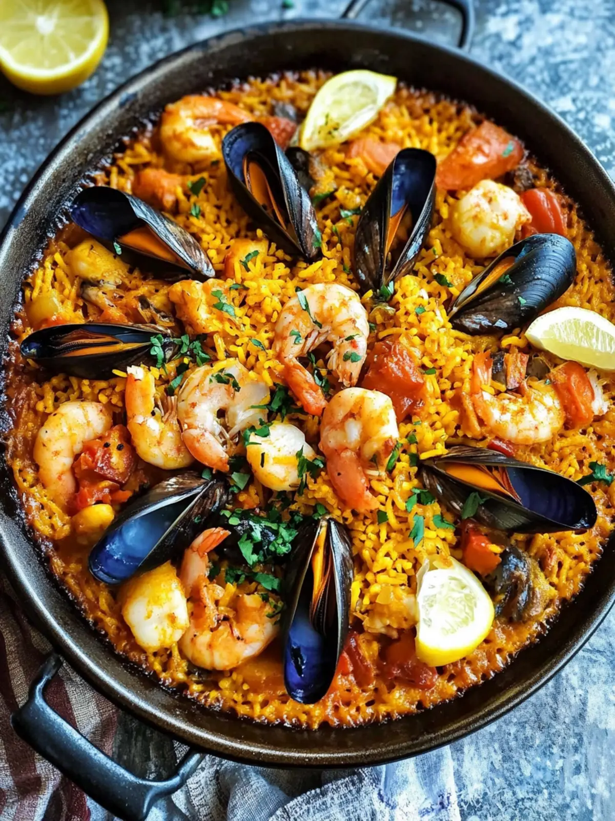 Receta auténtica de paella de marisco española for Family Feasts 5 Receta auténtica de paella de marisco española