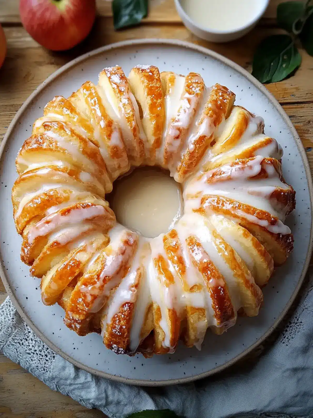 Decadent Apple Kringle with Vanilla Glaze Everyone Will Love 4 Apple Kringle with Vanilla Glaze