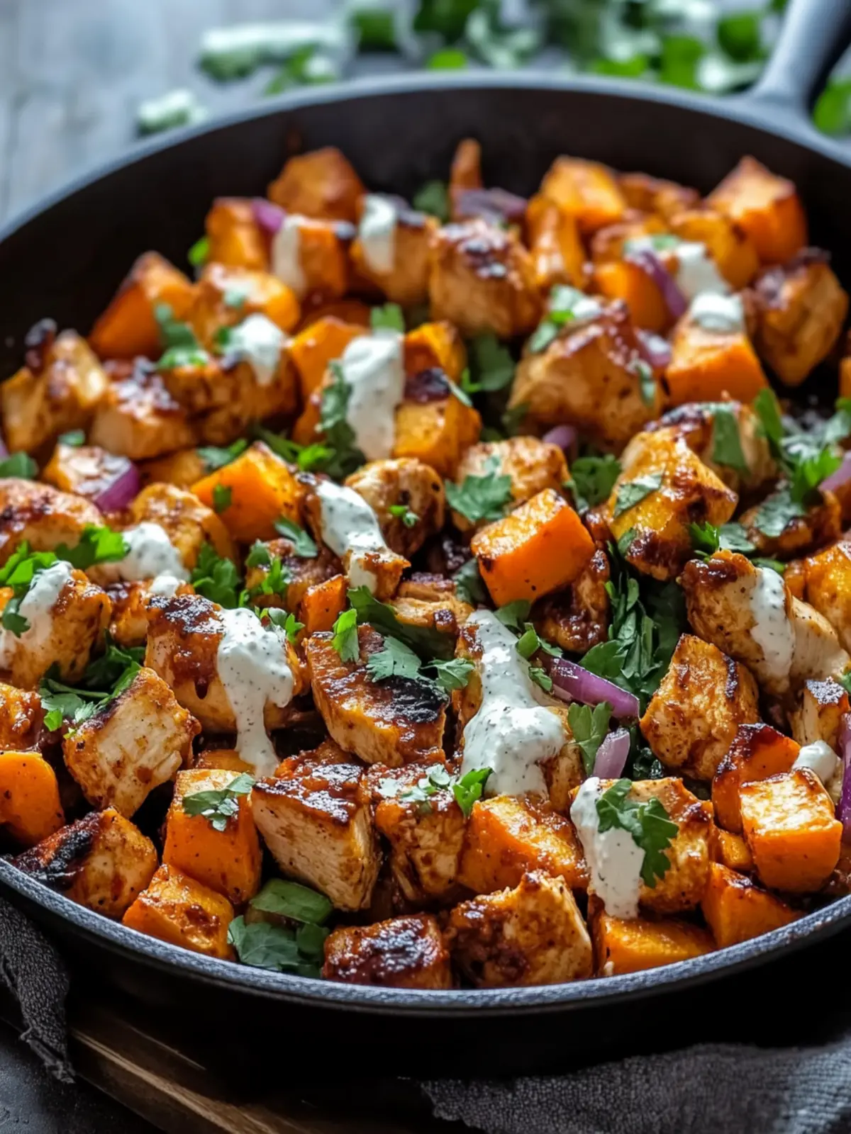 BBQ Chicken Sweet Potato Skillet: A Cozy Weeknight Delight 5 BBQ Chicken Sweet Potato Skillet